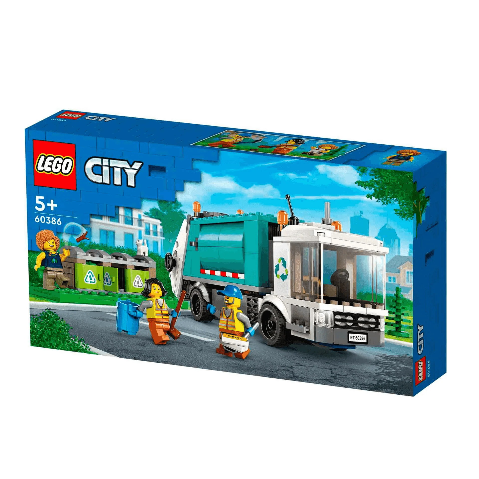 Set de juguetes de construcción LEGO City 60386 Camión de Reciclaje 261 piezas - Image 2