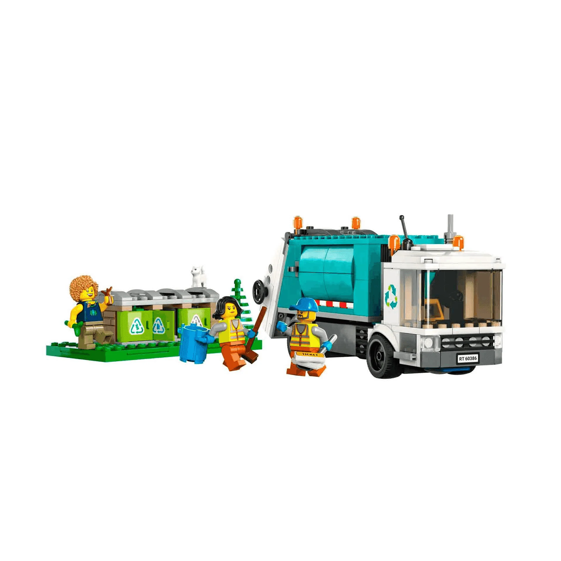 Set de juguetes de construcción LEGO City 60386 Camión de Reciclaje 261 piezas - Image 4
