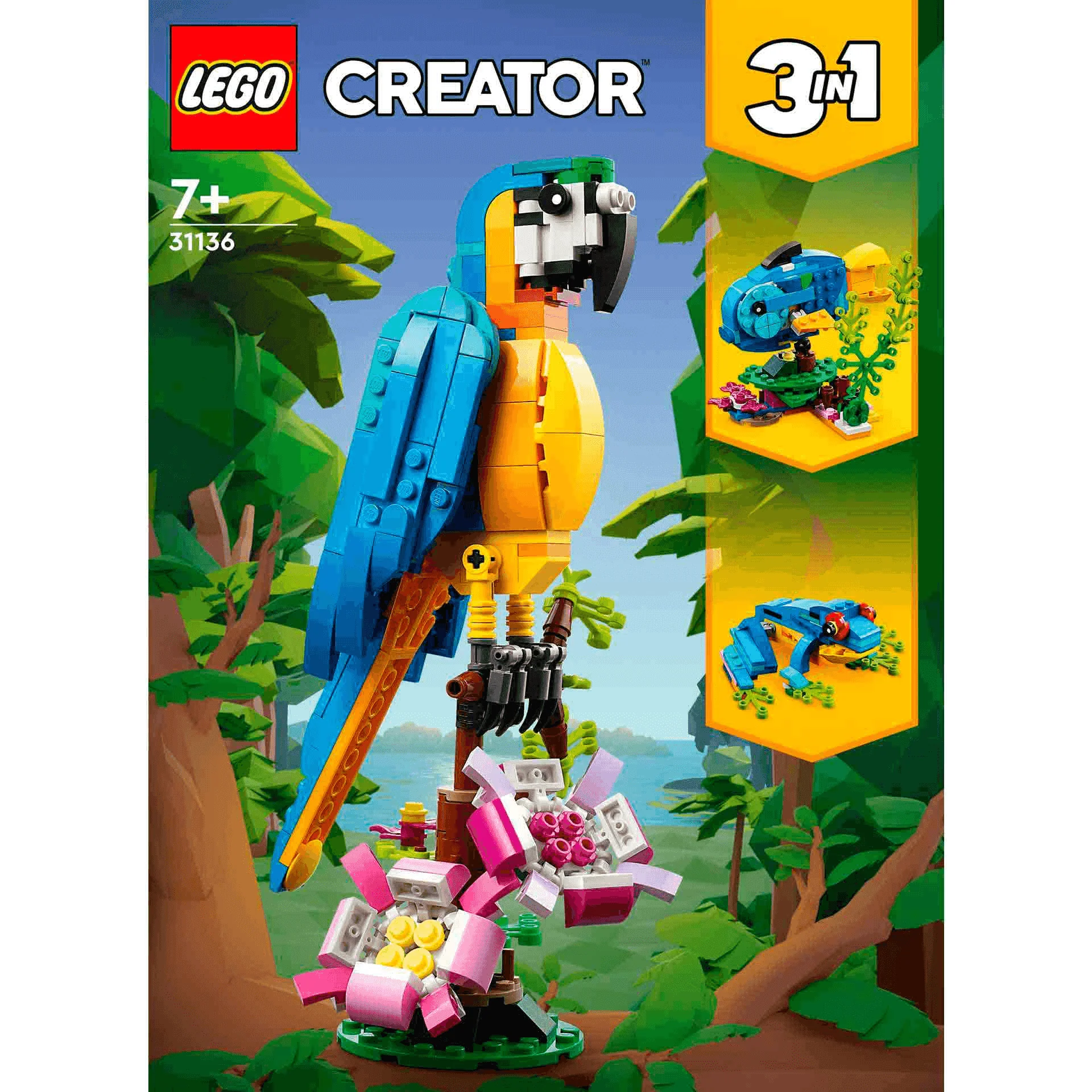 Set de juguetes de construcción LEGO Creator 31136 Loro Exótico 253 piezas - Image 2