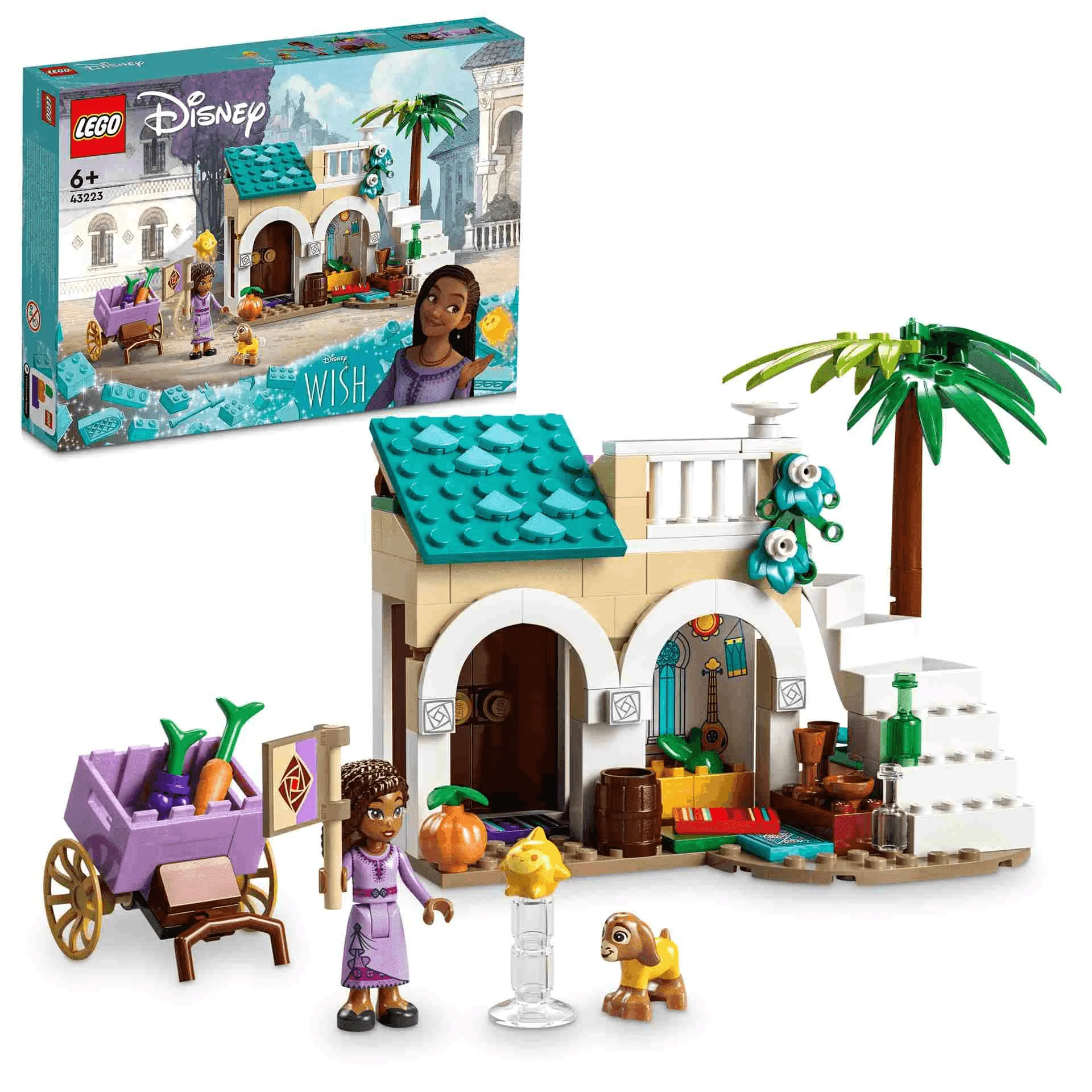Set de juguetes de construcción LEGO | Disney 43223 Asha en la Ciudad de Rosas 154 piezas - Image 2