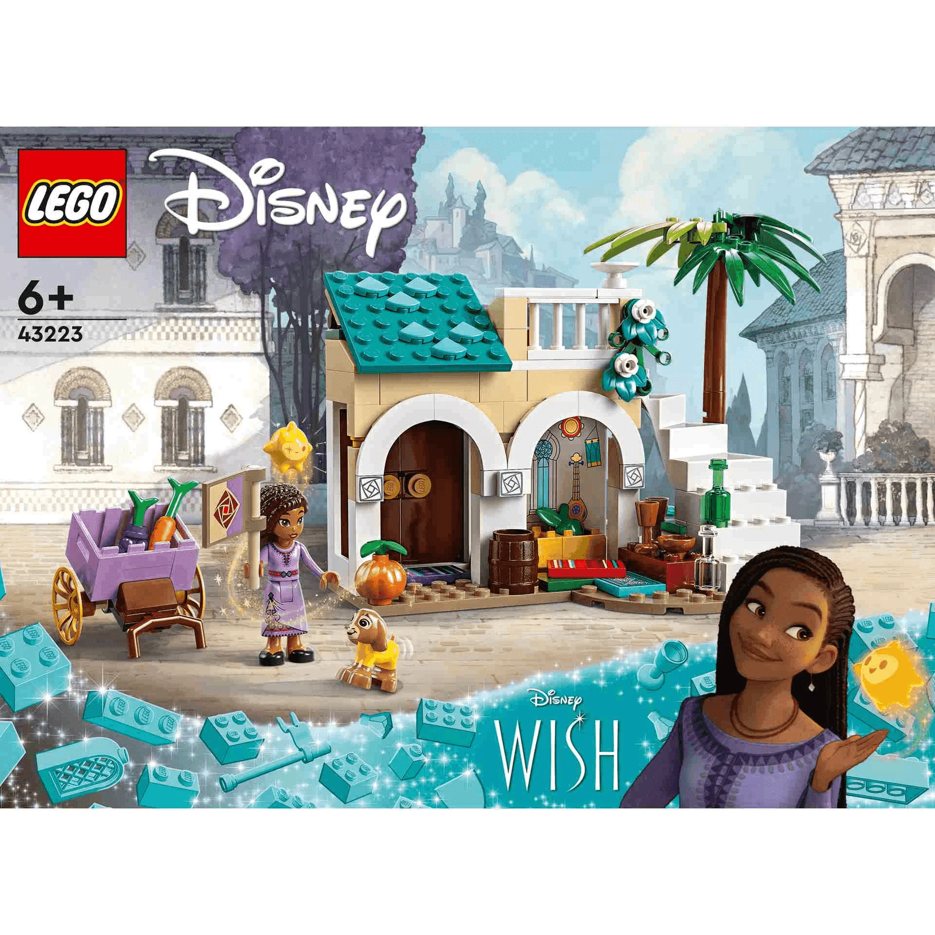 Set de juguetes de construcción LEGO | Disney 43223 Asha en la Ciudad de Rosas 154 piezas - Image 3