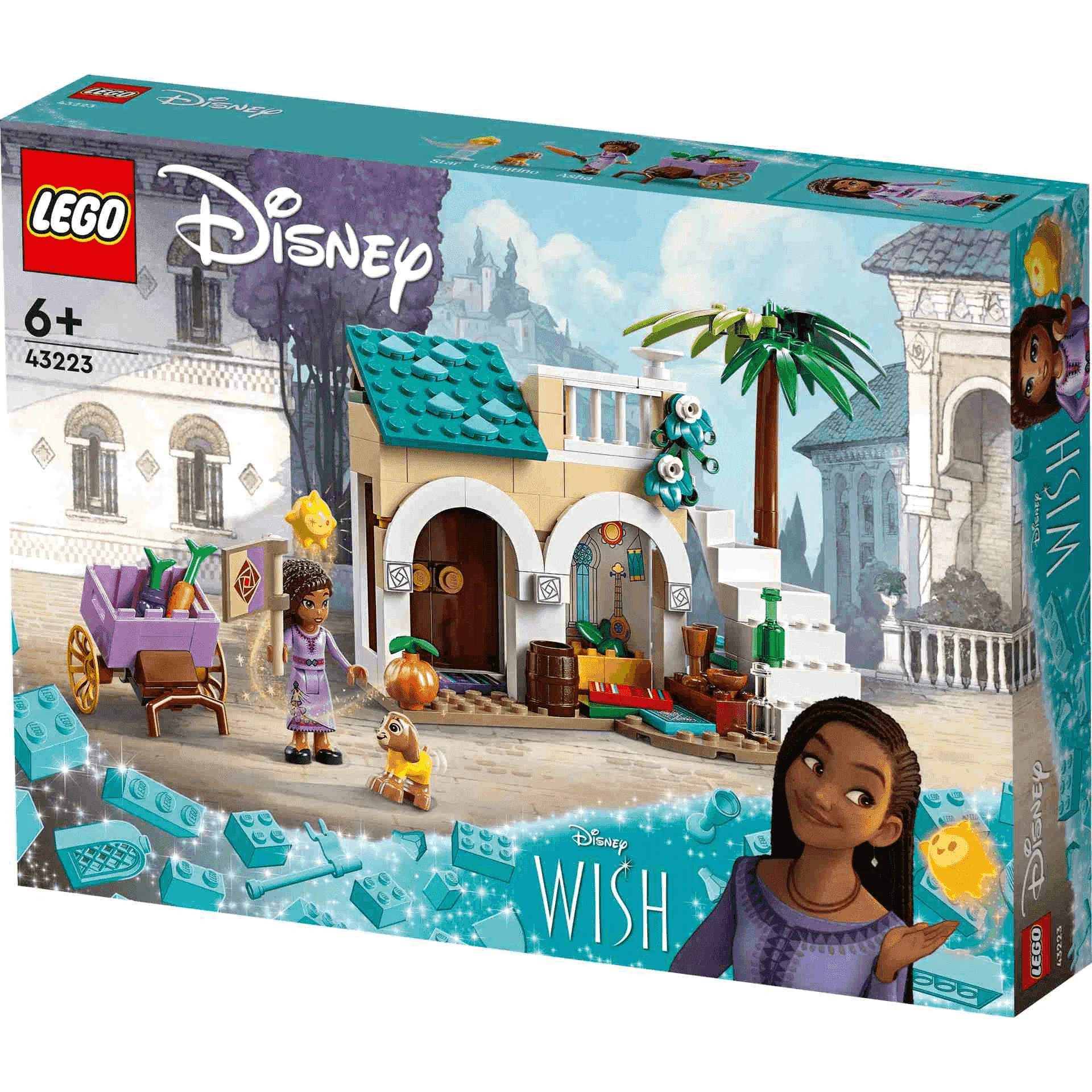Set de juguetes de construcción LEGO | Disney 43223 Asha en la Ciudad de Rosas 154 piezas - Image 4