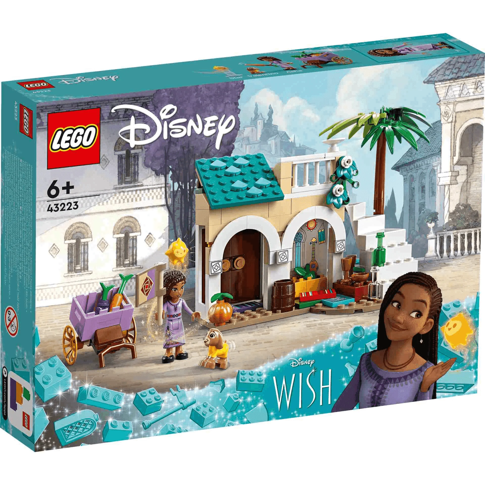 Set de juguetes de construcción LEGO | Disney 43223 Asha en la Ciudad de Rosas 154 piezas - Image 5