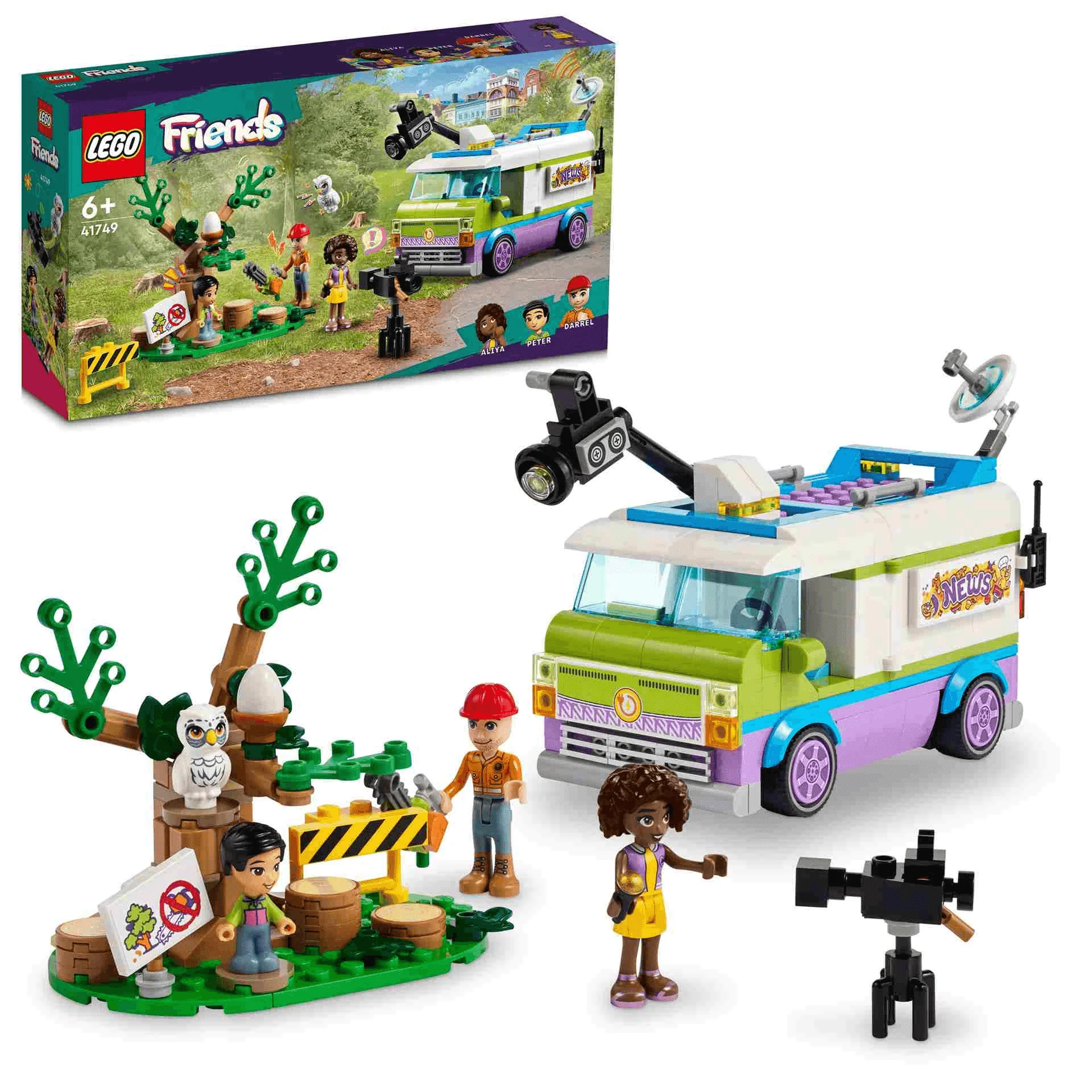 Set de juguetes de construcción LEGO Friends 41749 Unidad Móvil de Noticias 446 piezas - Image 2