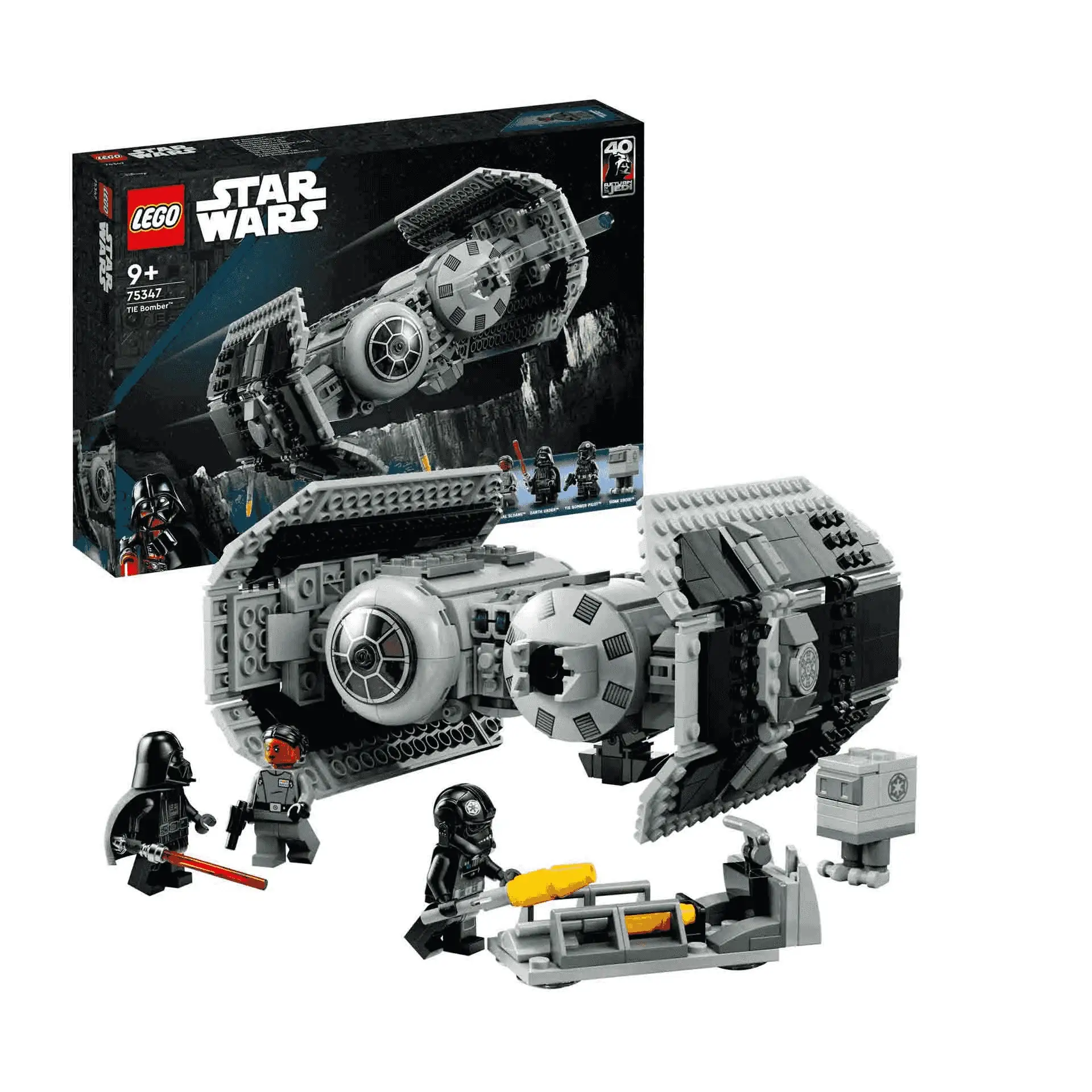 Set de juguetes de construcción LEGO Star Wars 75347 Bombardero TIE (625 piezas)