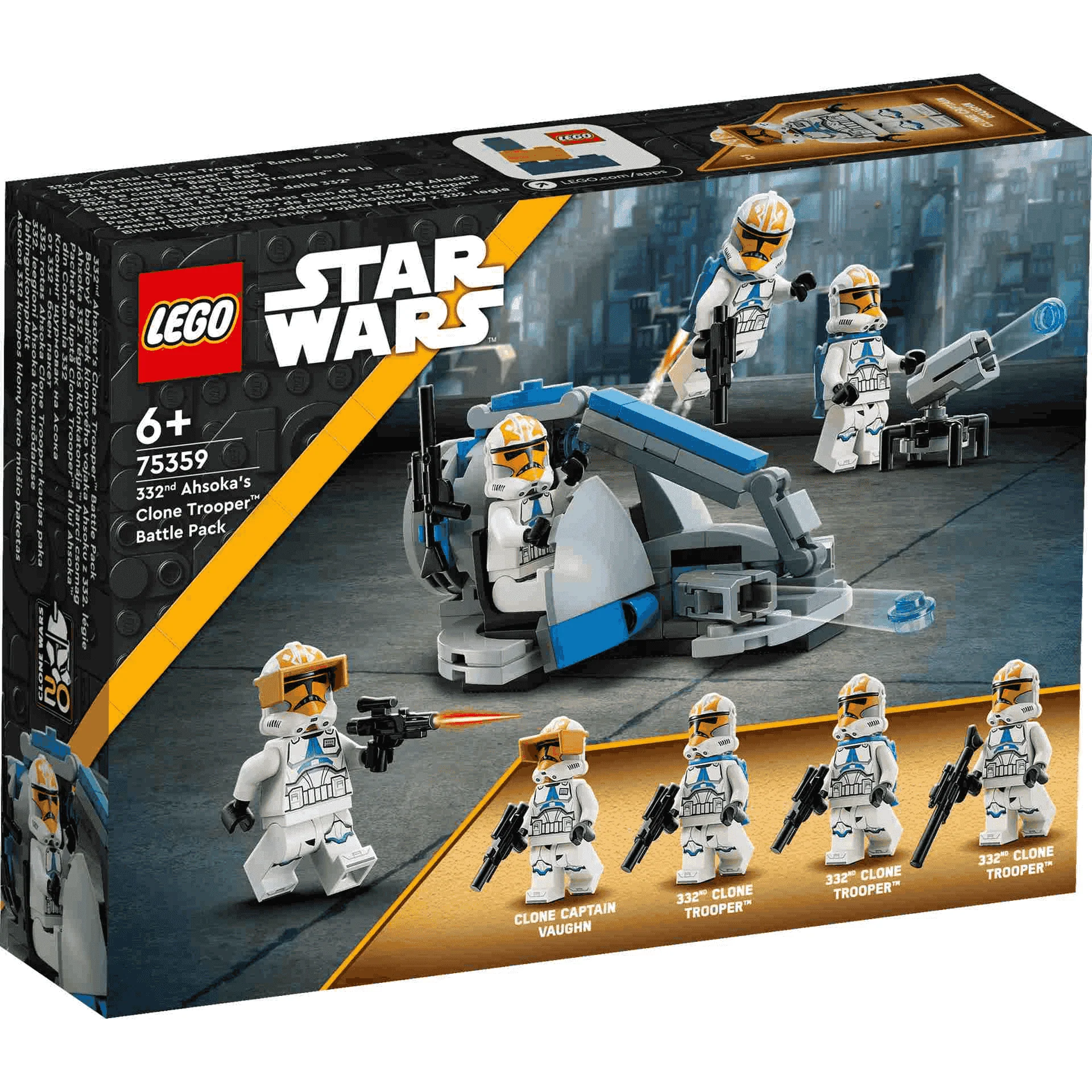 Set de juguetes de construcción LEGO Star Wars 75359 Pack de Combate Soldados Clon de la 332 de A - Image 3