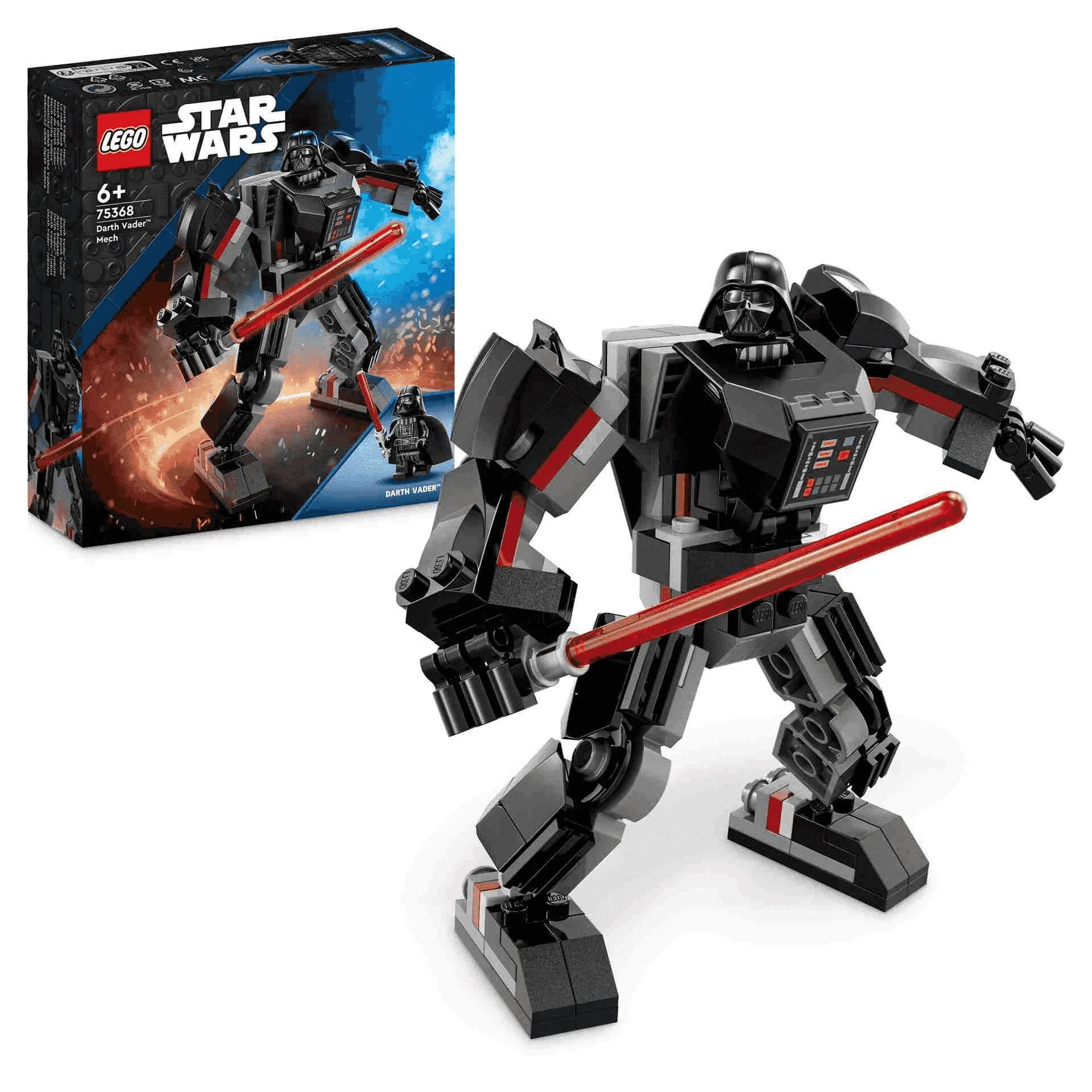 Set de juguetes de construcción LEGO Star Wars 75368 Meca de Darth Vader 139 piezas