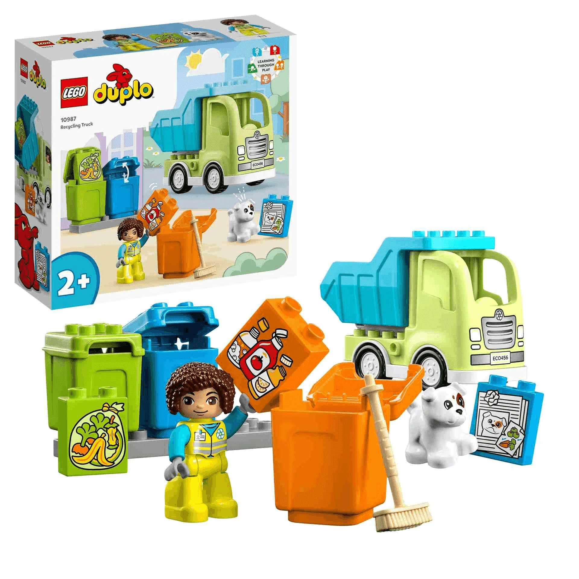 Set de juguetes de construcción Mi Ciudad LEGO DUPLO 10987 Camión de Reciclaje 15 piezas - Image 2