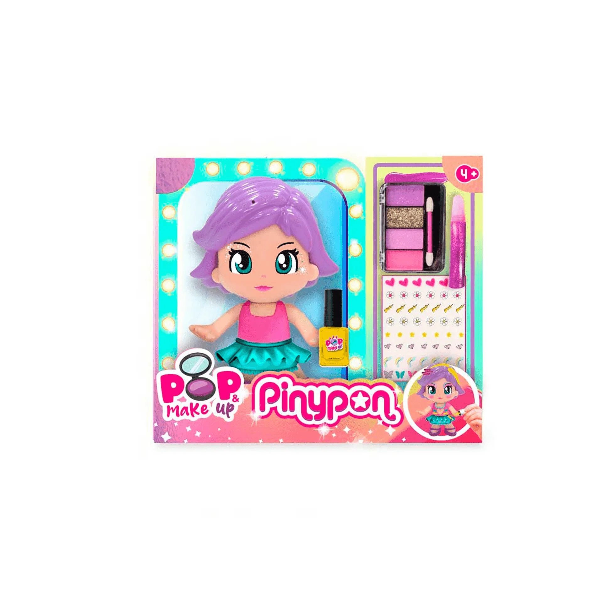 Set de Pinypón con accesorios de maquillaje