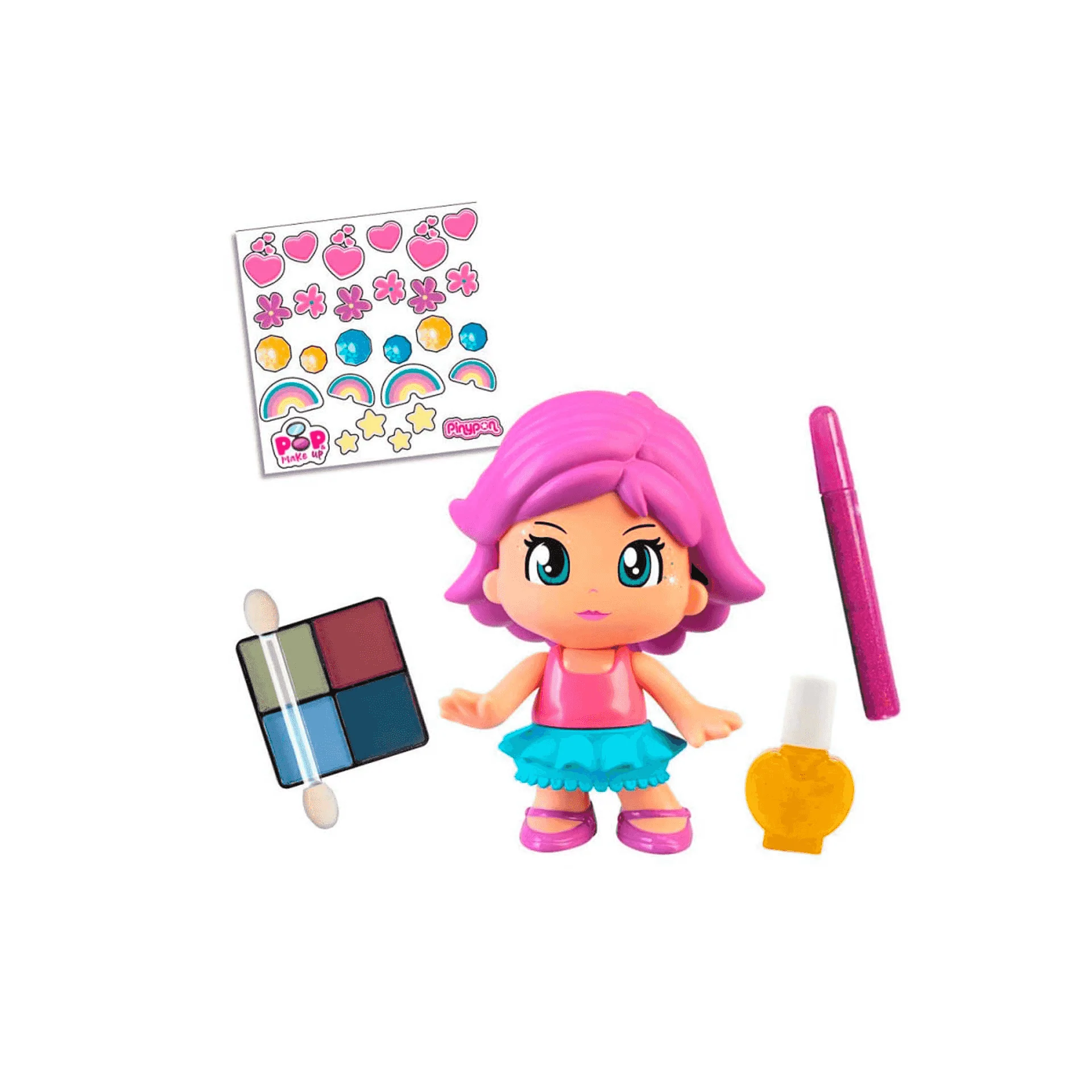 Set de Pinypón con accesorios de maquillaje - Image 2