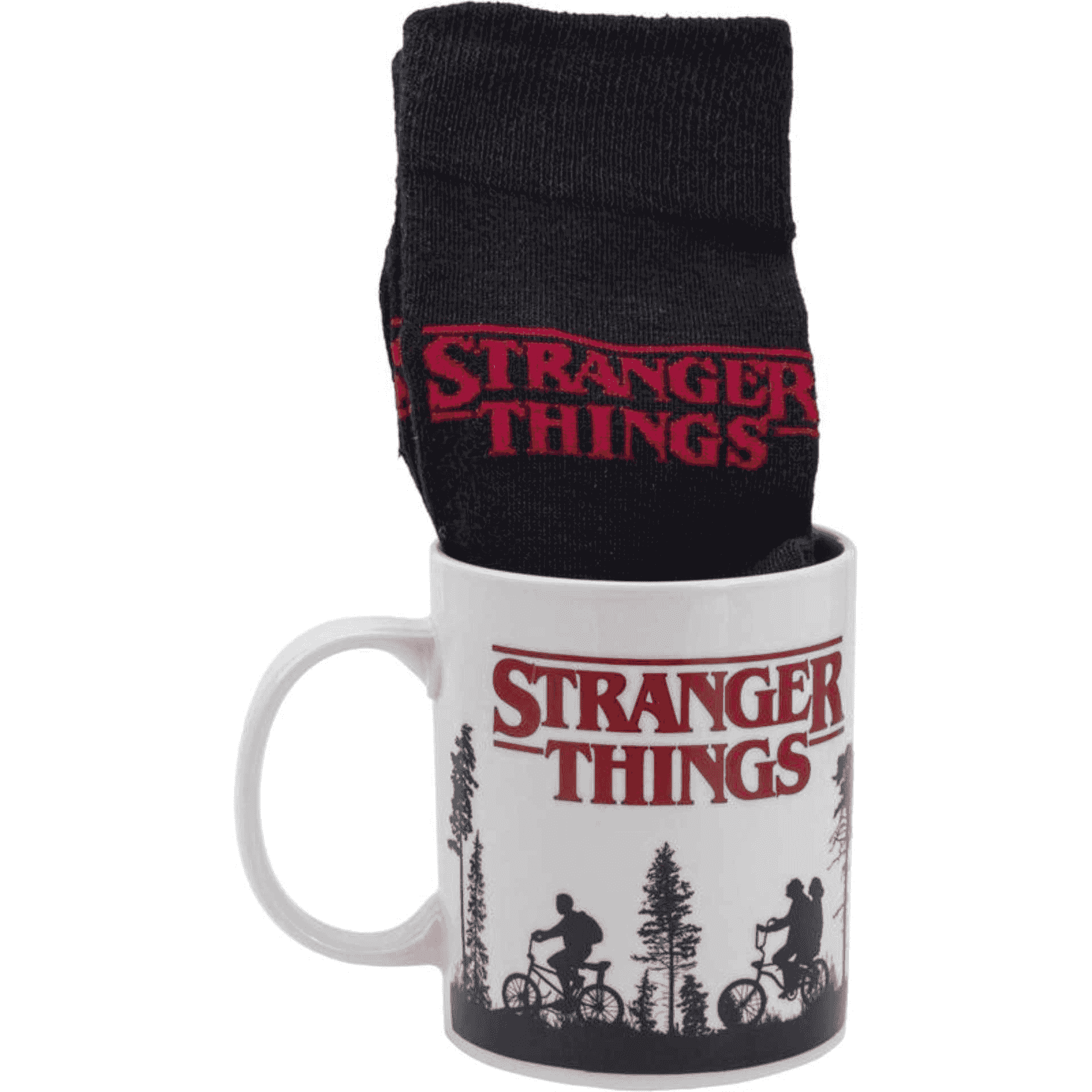 Set de Taza y Calcetines con Logo Stranger Things