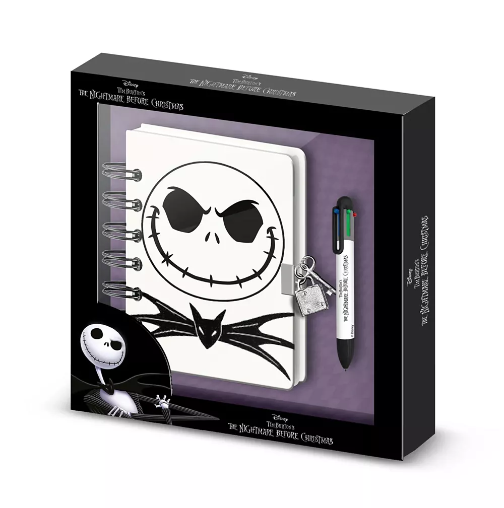 Set diario A5 Pesadilla antes de Navidad Jack con bolígrafo