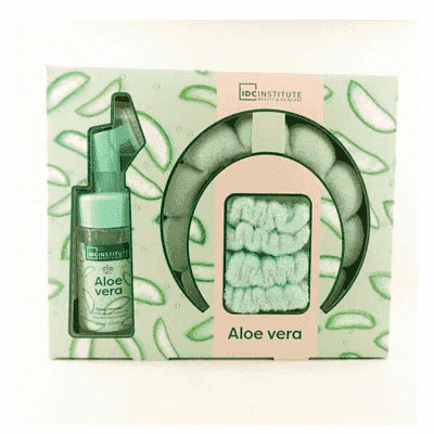 Set Facial IDC Aloe Vera – Diadema, Scrunchie y Bruma Hidratante - Image 2