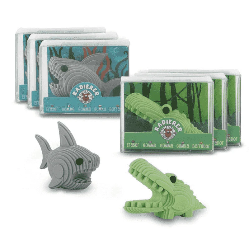 Set gomas Cocodrilo o Tiburón