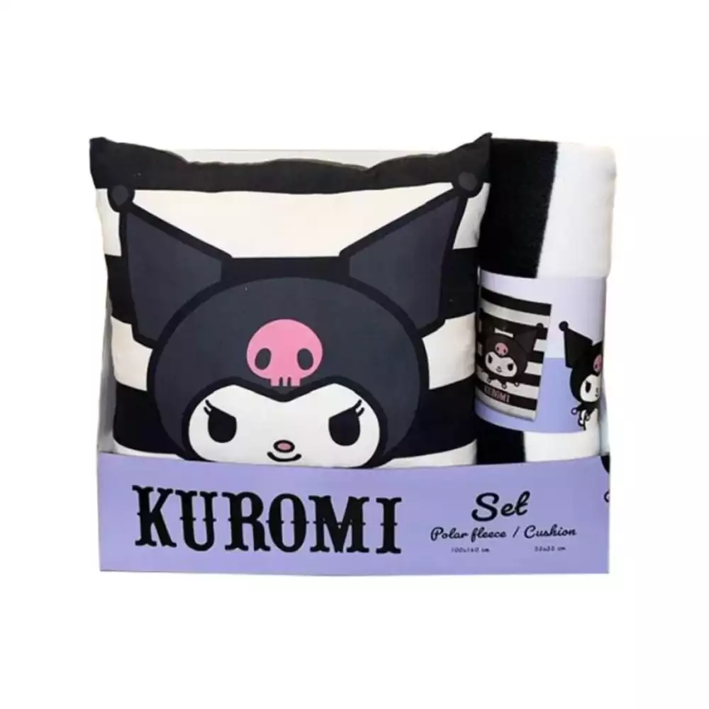 Set Manta Polar y Cojín Kuromi – Hello Kitty