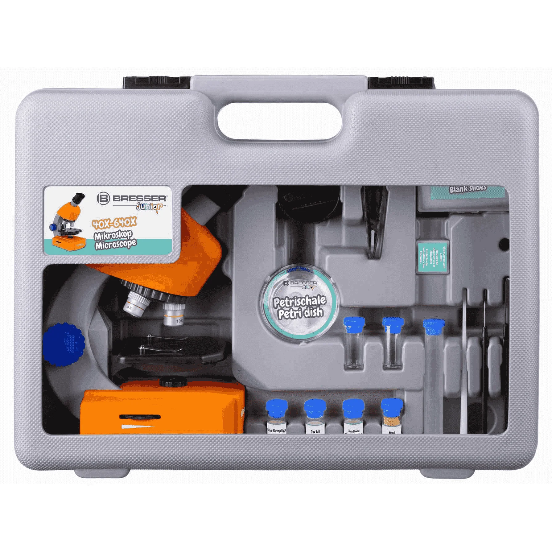 Set Microscopio Con Maleta Bresser