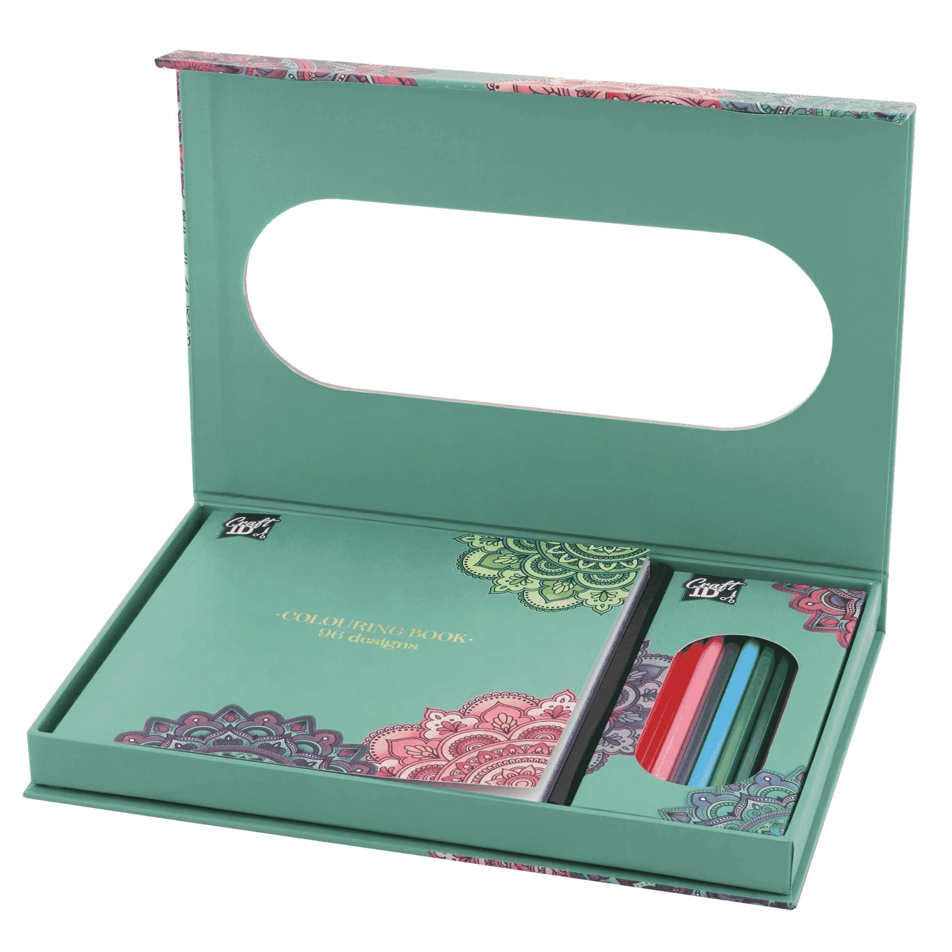 Set para Colorear Craft ID – Estuche con Libro y 10 Lápices de Colores - Image 2