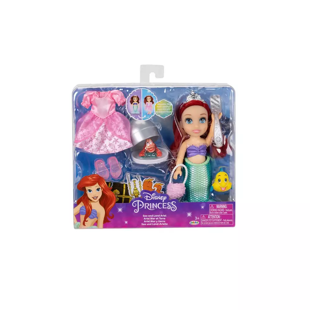 Set Regalo Muñeca Ariel Mar y Tierra La Sirenita Disney 15 cm - Image 3