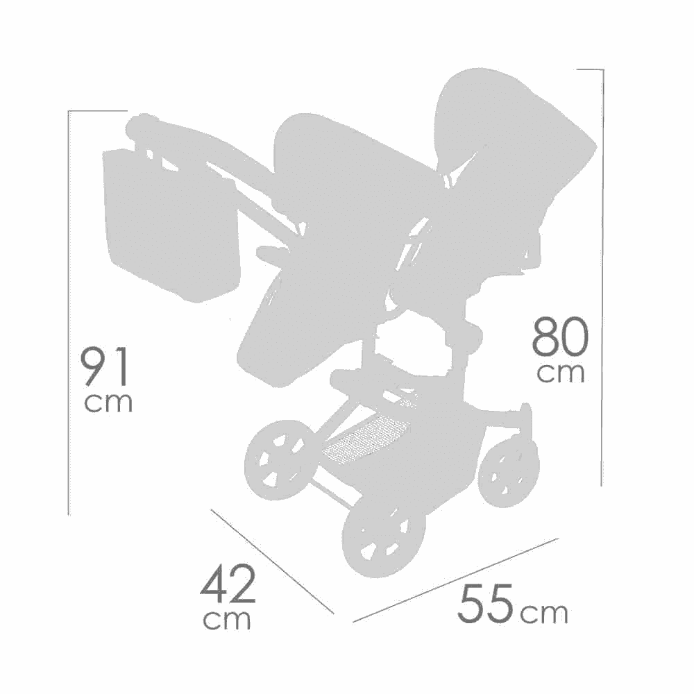 Silla Gemelar de Muñecas Botanic Plegable Multiposición - Image 3