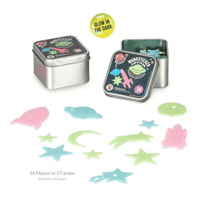 Space Adventure Pegatinas pared Fluerescentes
