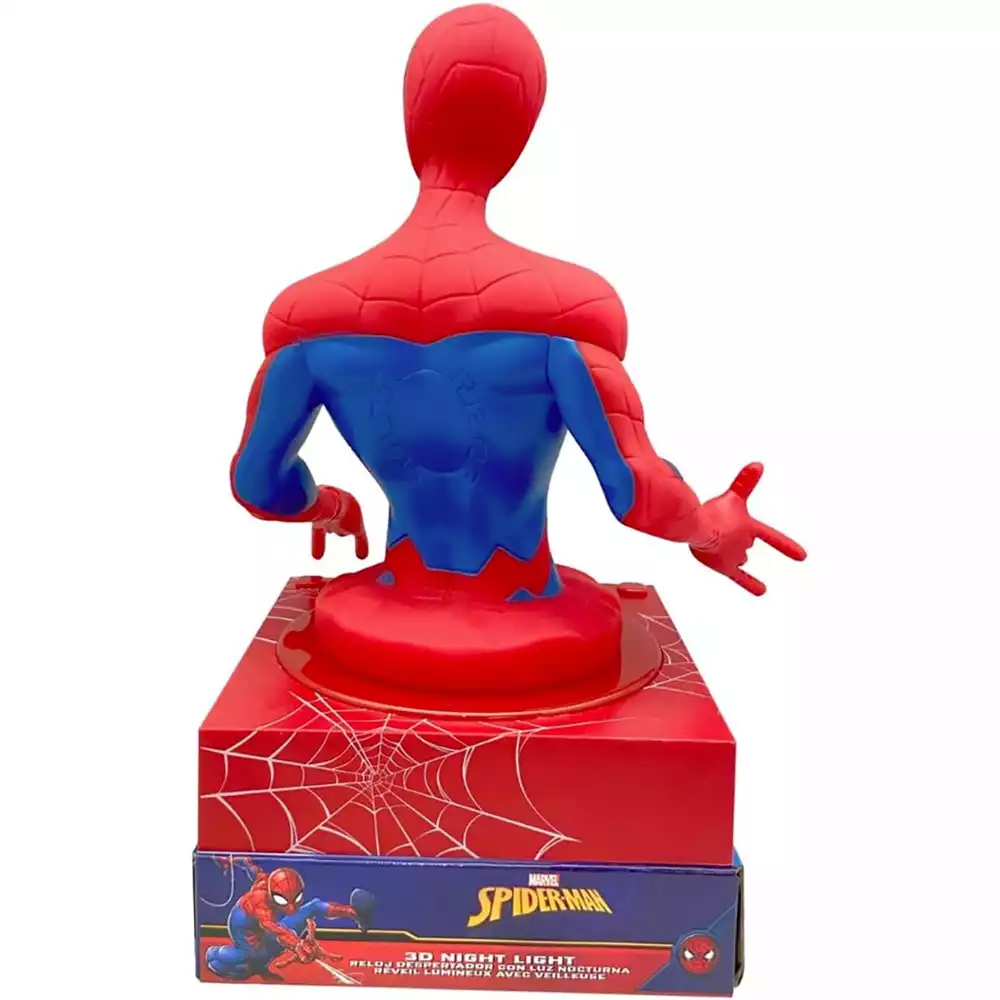 Spiderman Reloj Despertador Digital con Luz Nocturna para Niños - Image 3