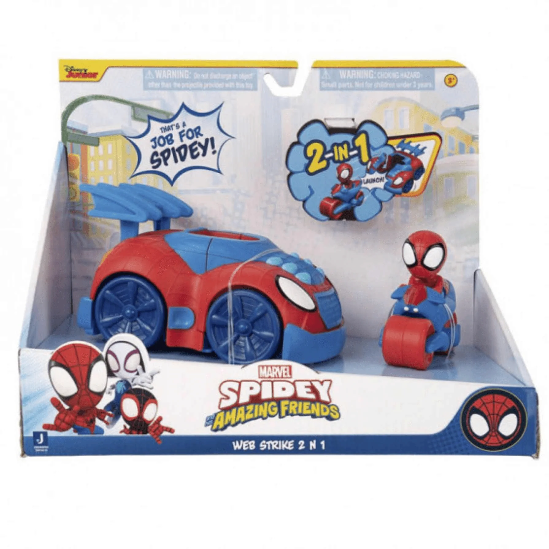 Spidey and His Amazing Friends Vehículo Web Strike 2 en 1 - Image 4