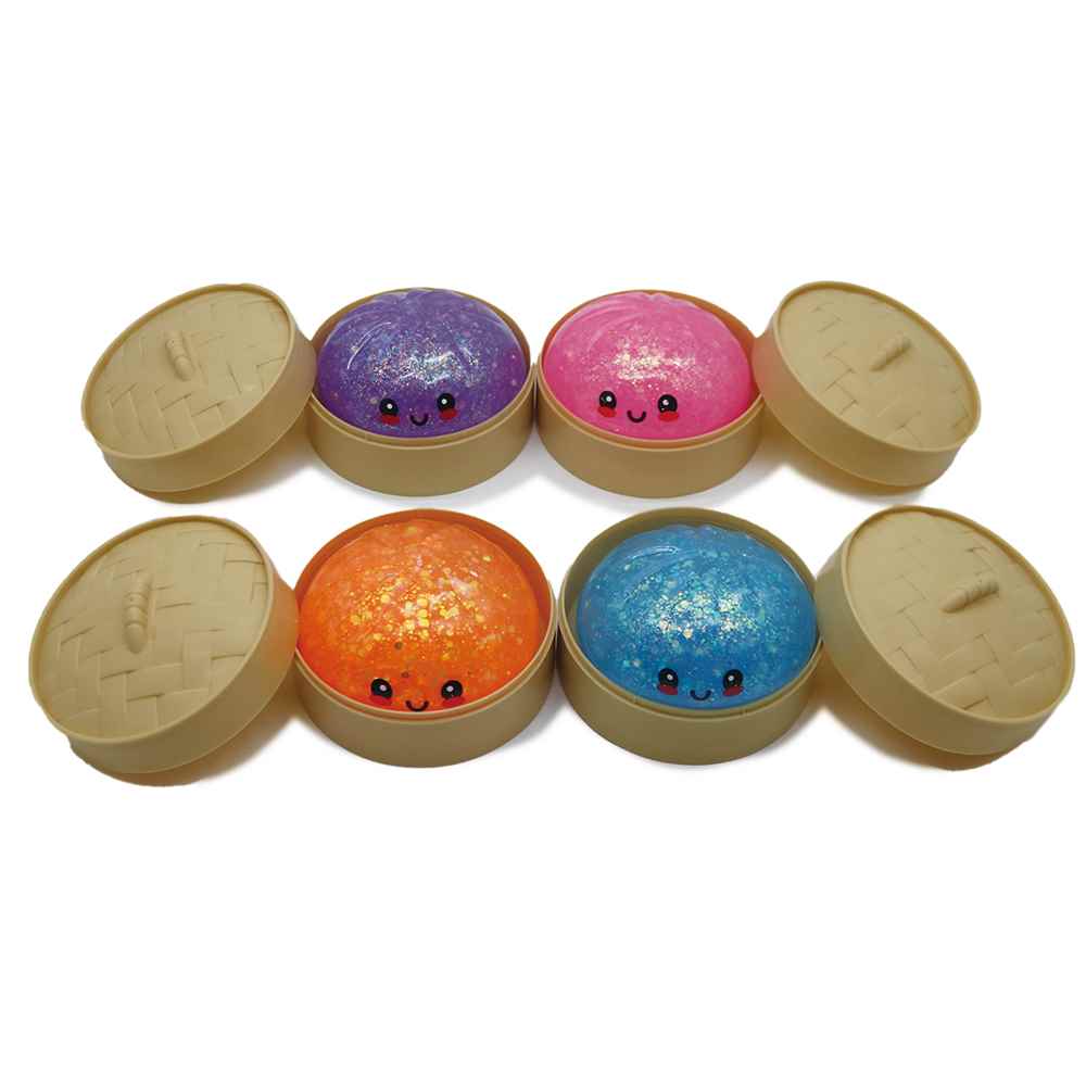 Squishy Dumpling Sorpresa Glitter 8,5 cm – Bao Blandito Antiestrés (Modelo Aleatorio) - Image 2
