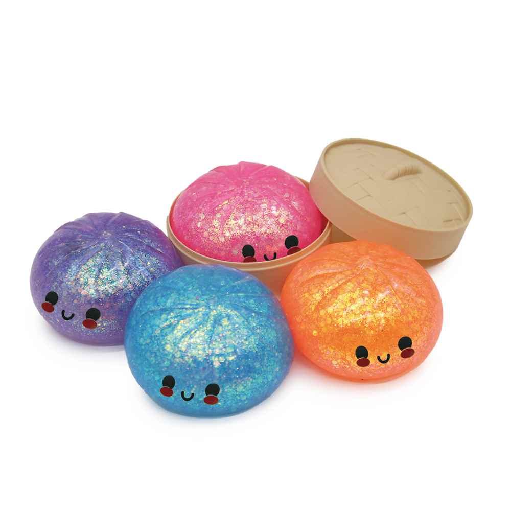Squishy Dumpling Sorpresa Glitter 8,5 cm – Bao Blandito Antiestrés (Modelo Aleatorio) - Image 8