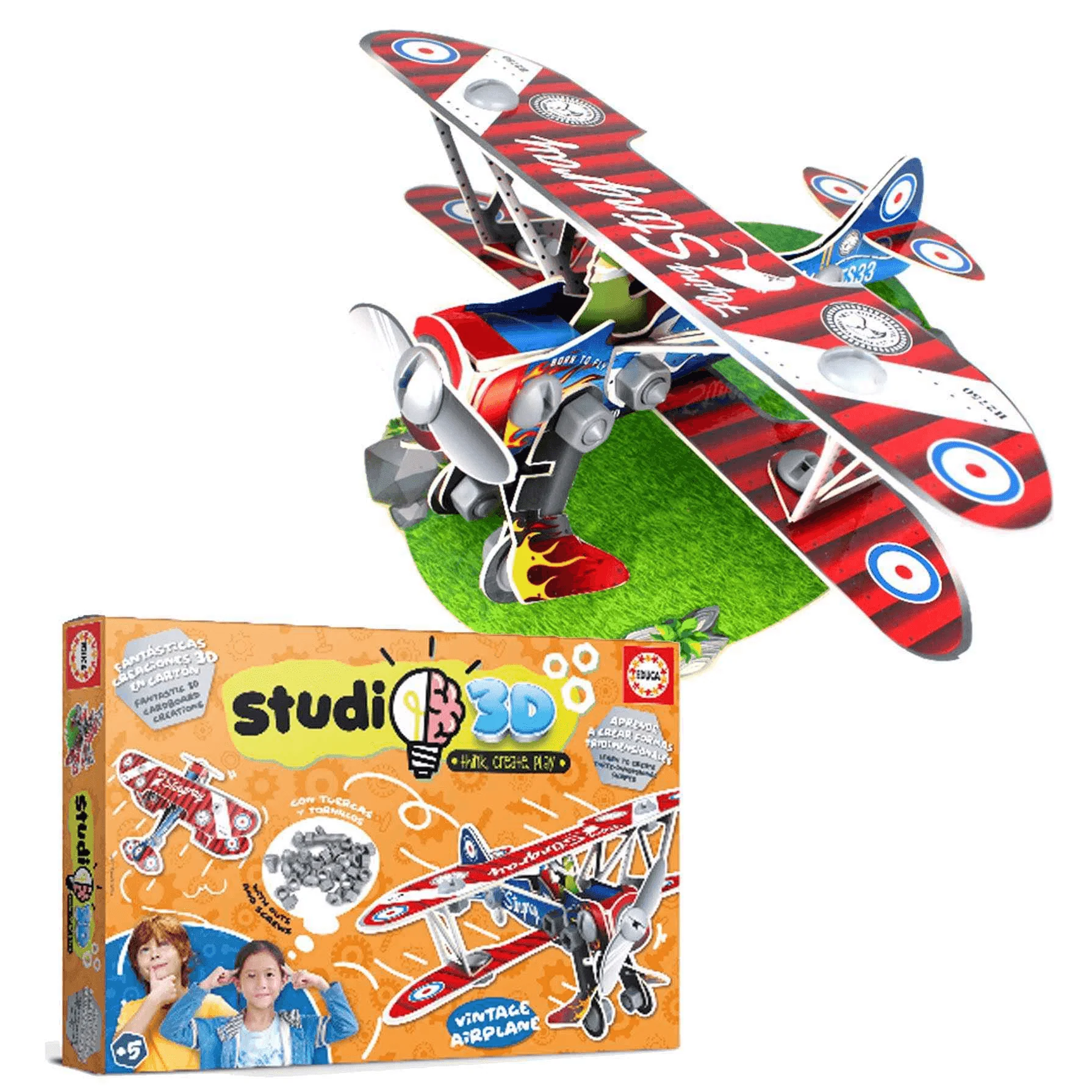 Studio 3D Avión Vintage
