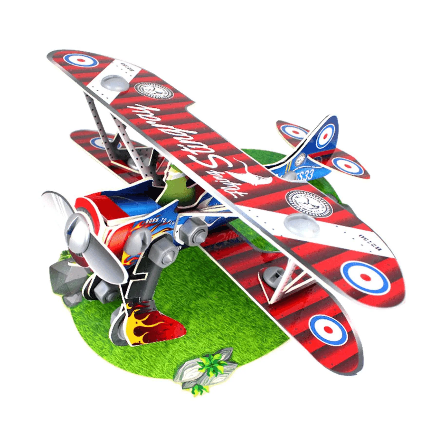 Studio 3D Avión Vintage - Image 2