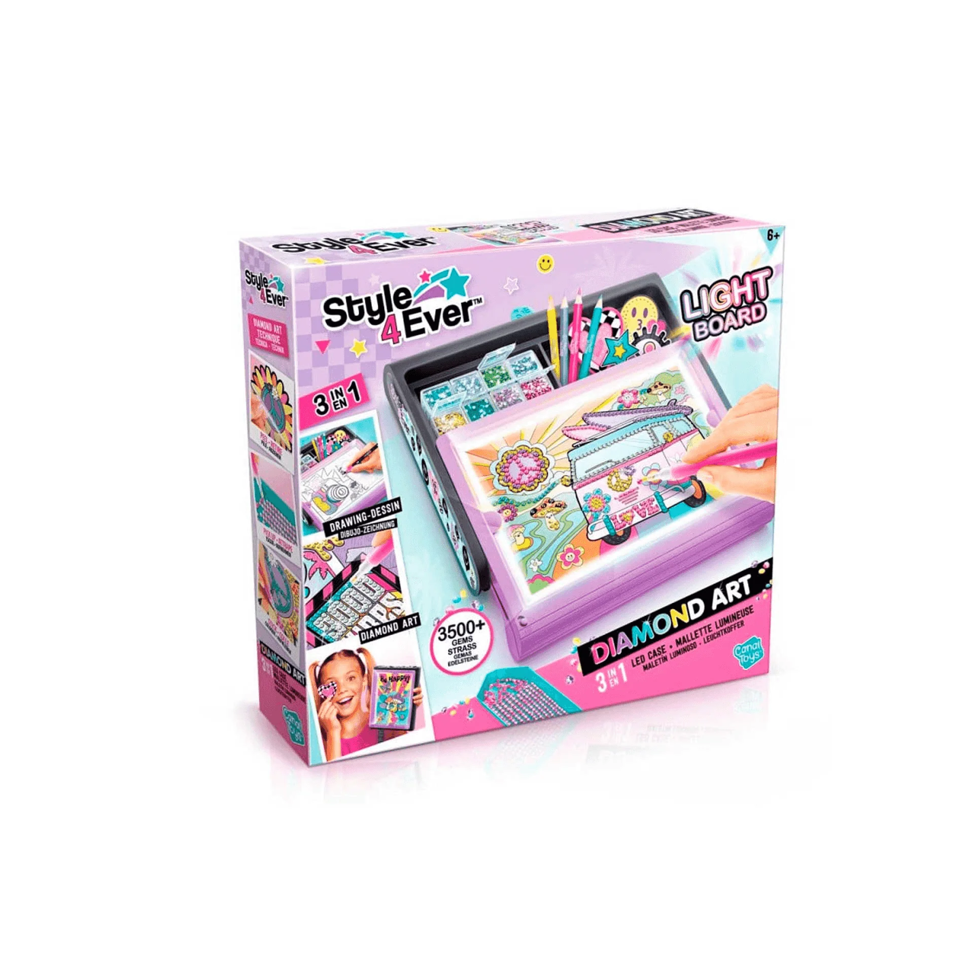 Style 4 Ever Diamond Art  Maletín Luminoso Led