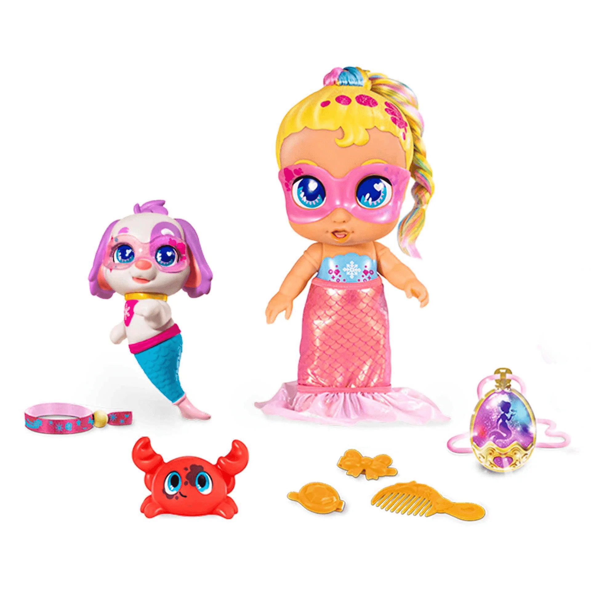 Super Cute Regi Sirena Transformable con Perrito