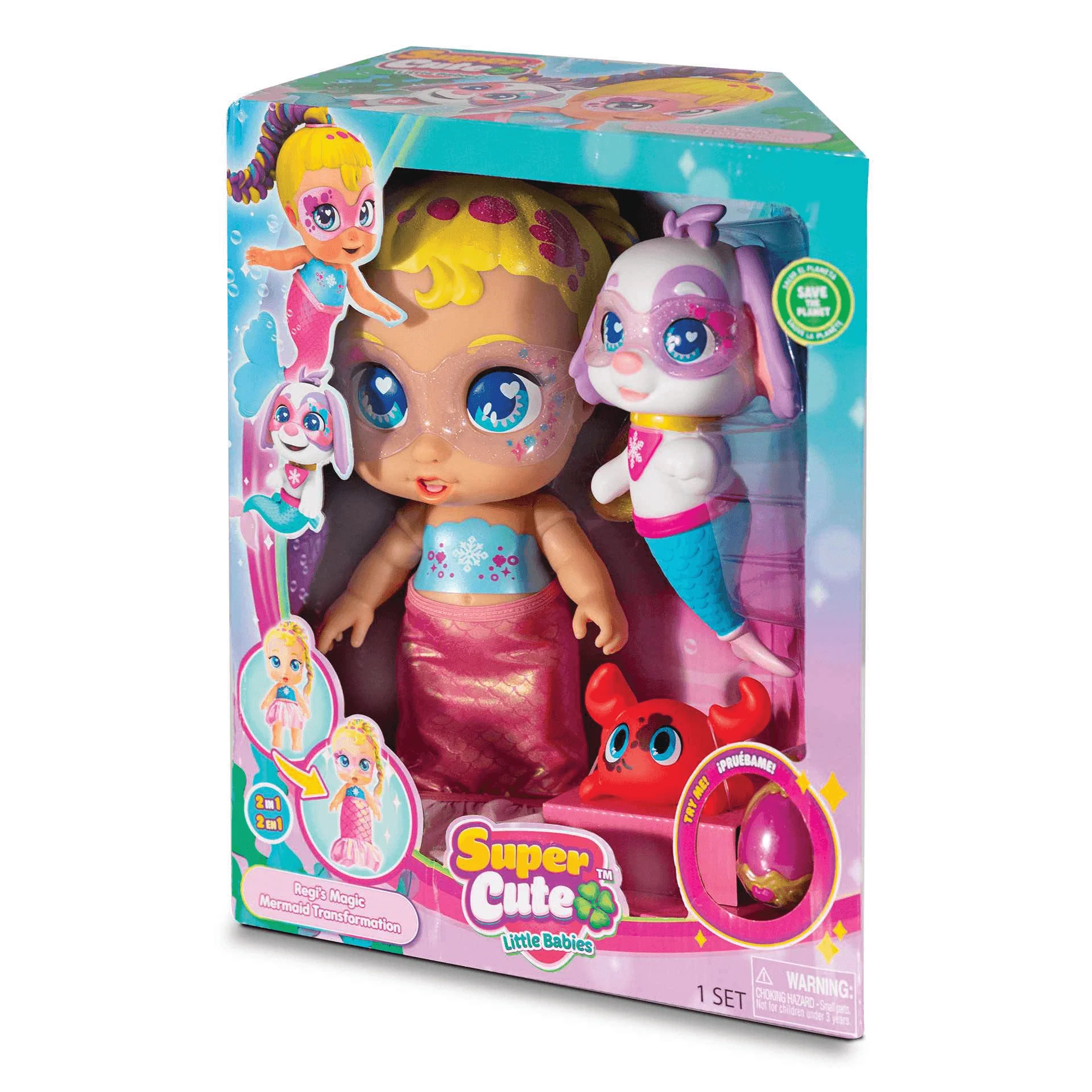 Super Cute Regi Sirena Transformable con Perrito - Image 2