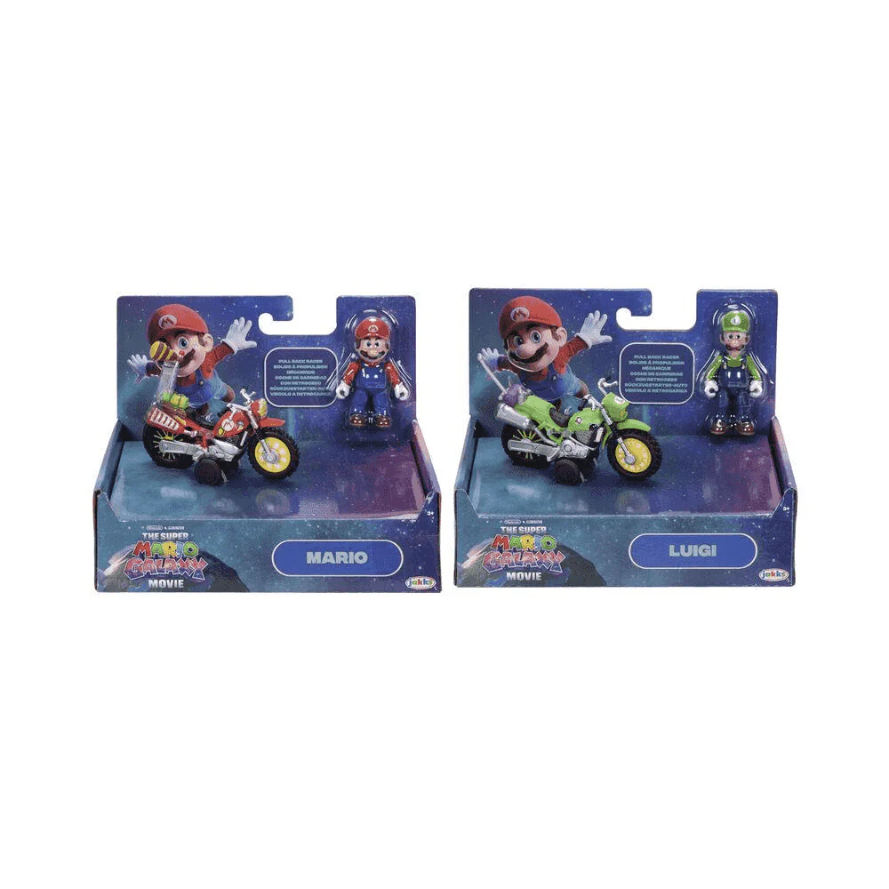 Super Mario Galaxy – Vehículo con Figura Extraíble (Modelos Surtidos)