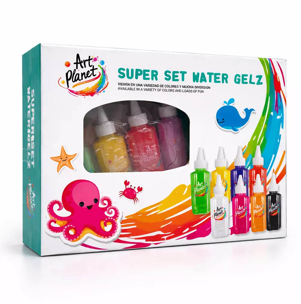 Super Set Water Gelz – Crea figuras 3D de gel mágico (Art Planet)