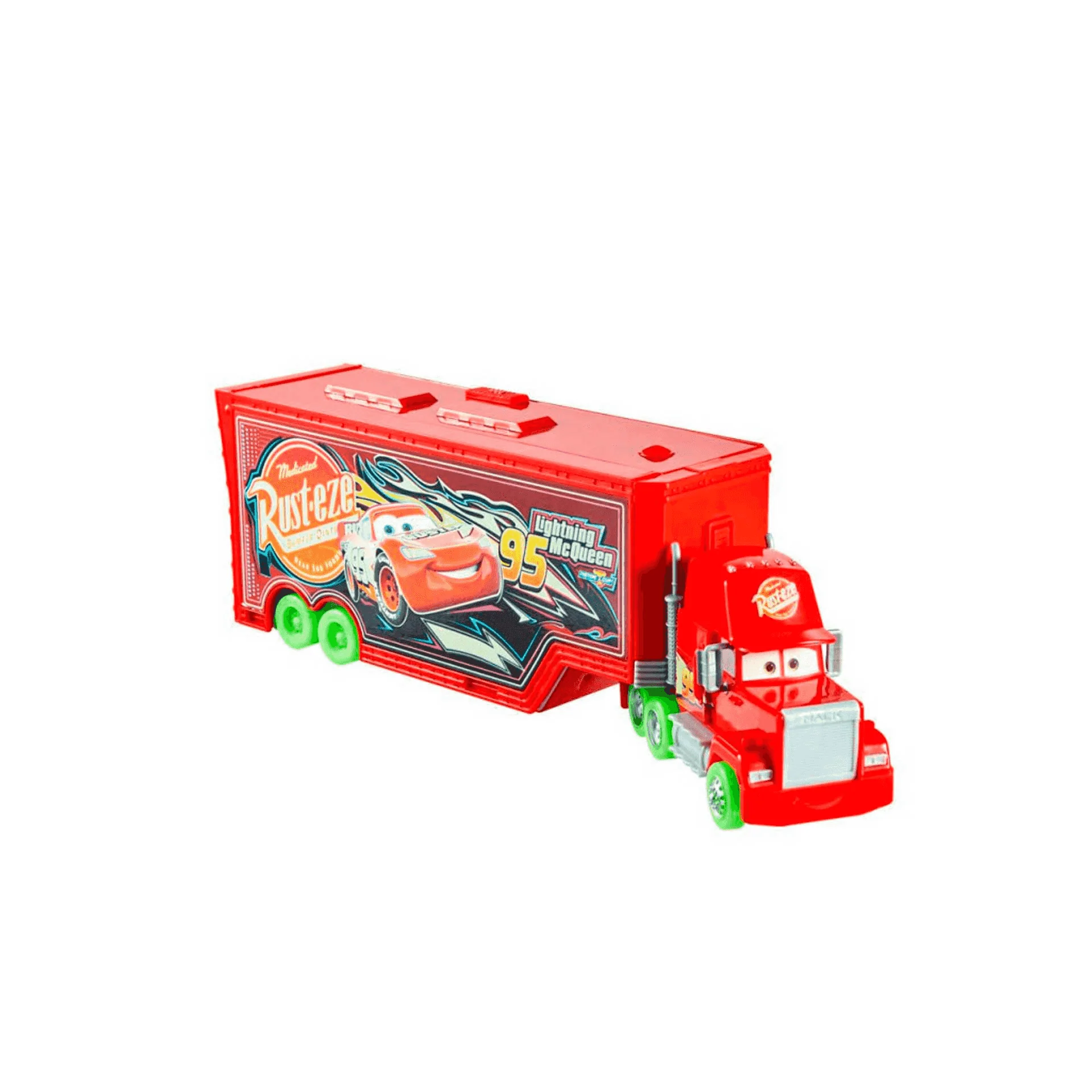 Supercamión Mack Glow Racers  transformable en pista de Disney Pixar