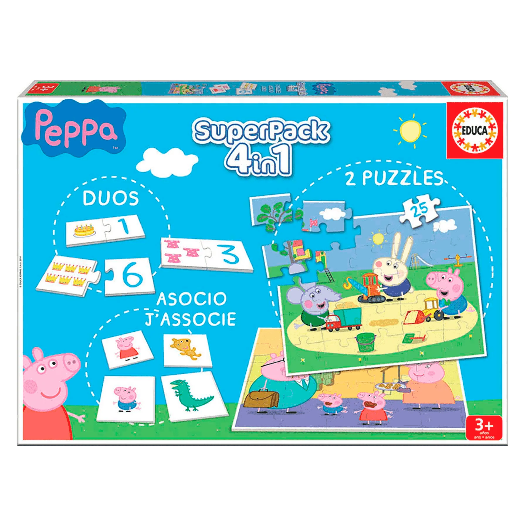 Superpack Puzzles Peppa Pig 4 en 1