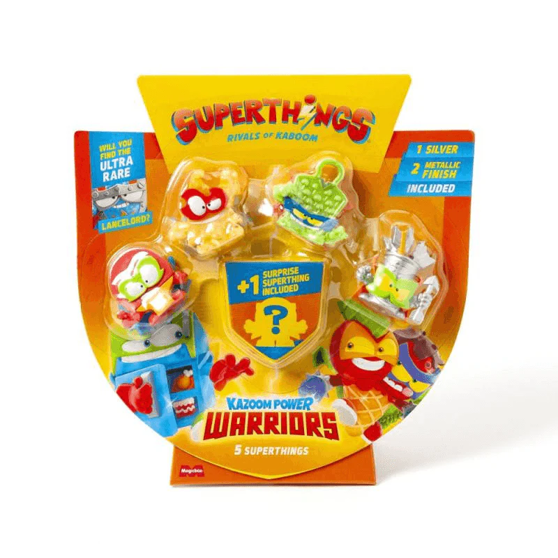 SuperThings Kazoom Power Warriors – Pack 5 Figuras