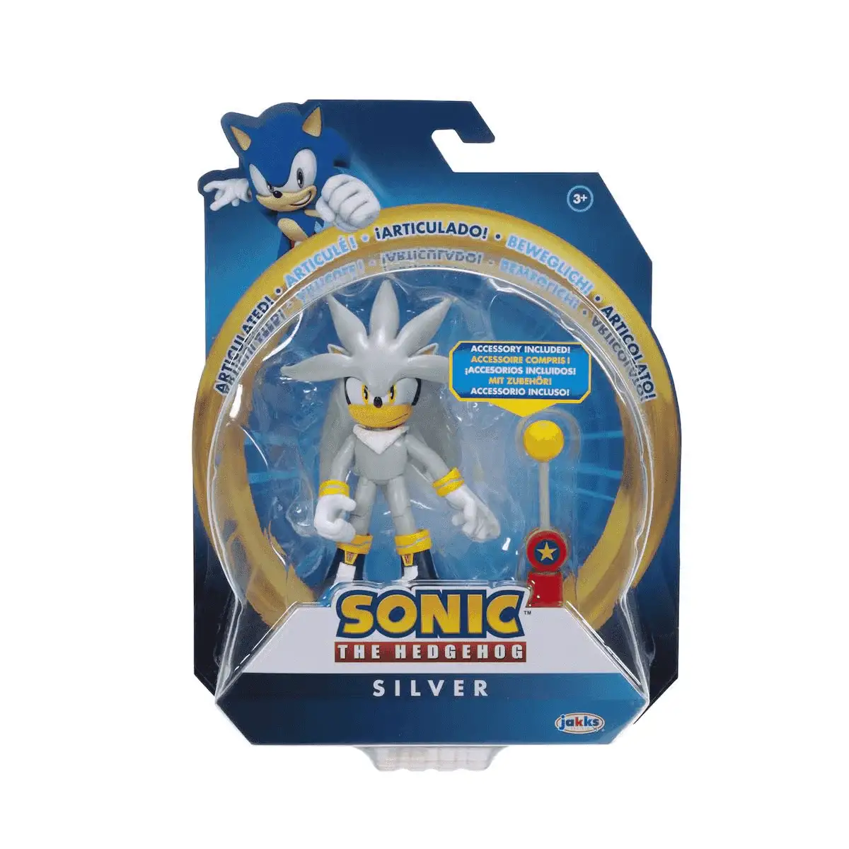 Surtido Figuras Articuladas Sonic – 10 cm con Accesorio (Sonic, Rouge, Silver, Infinite) - Image 5