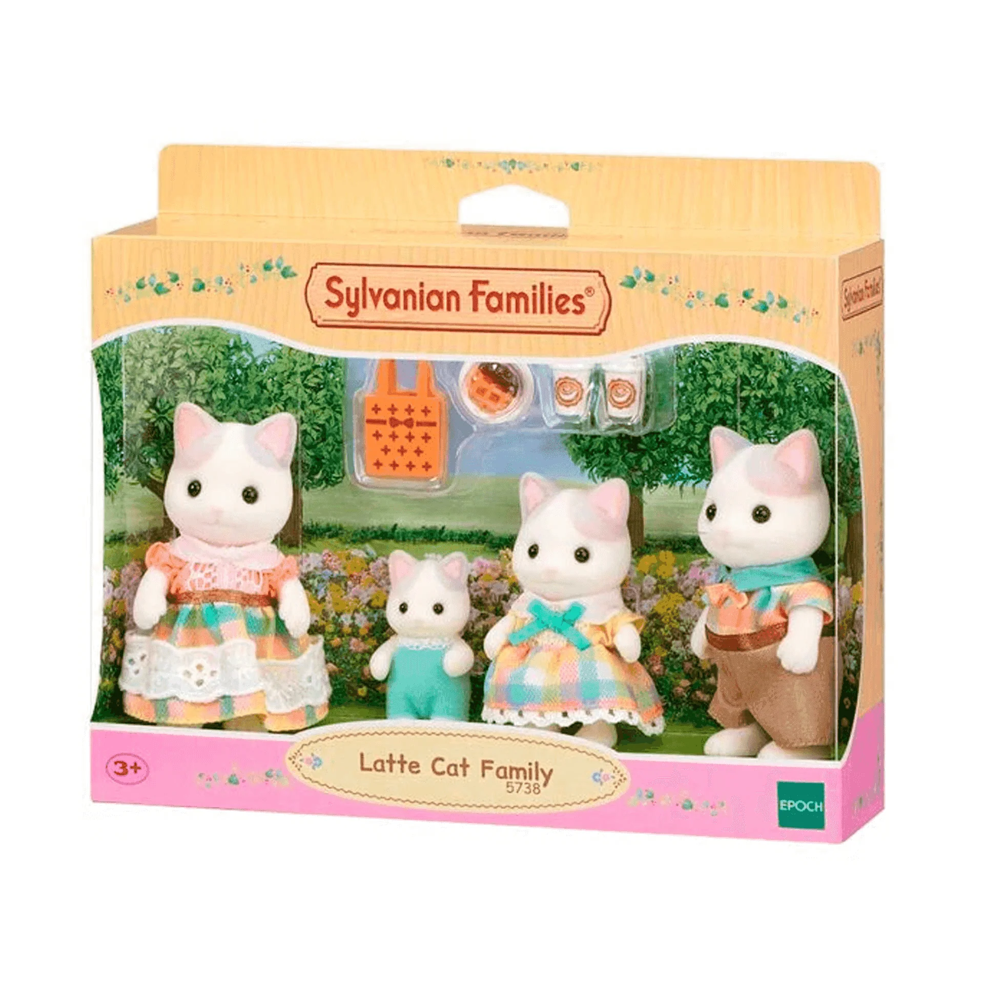 Sylvanian Families Familia Gato Latte