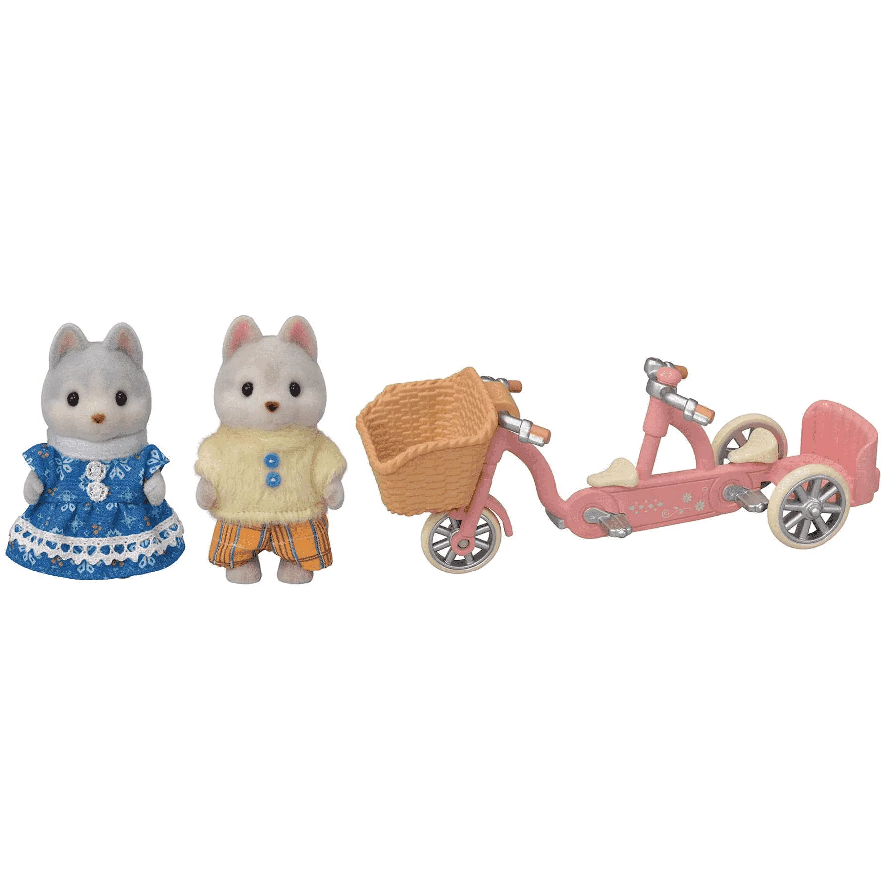 Sylvanian Families Hermanos Husky En Tandem - Image 2