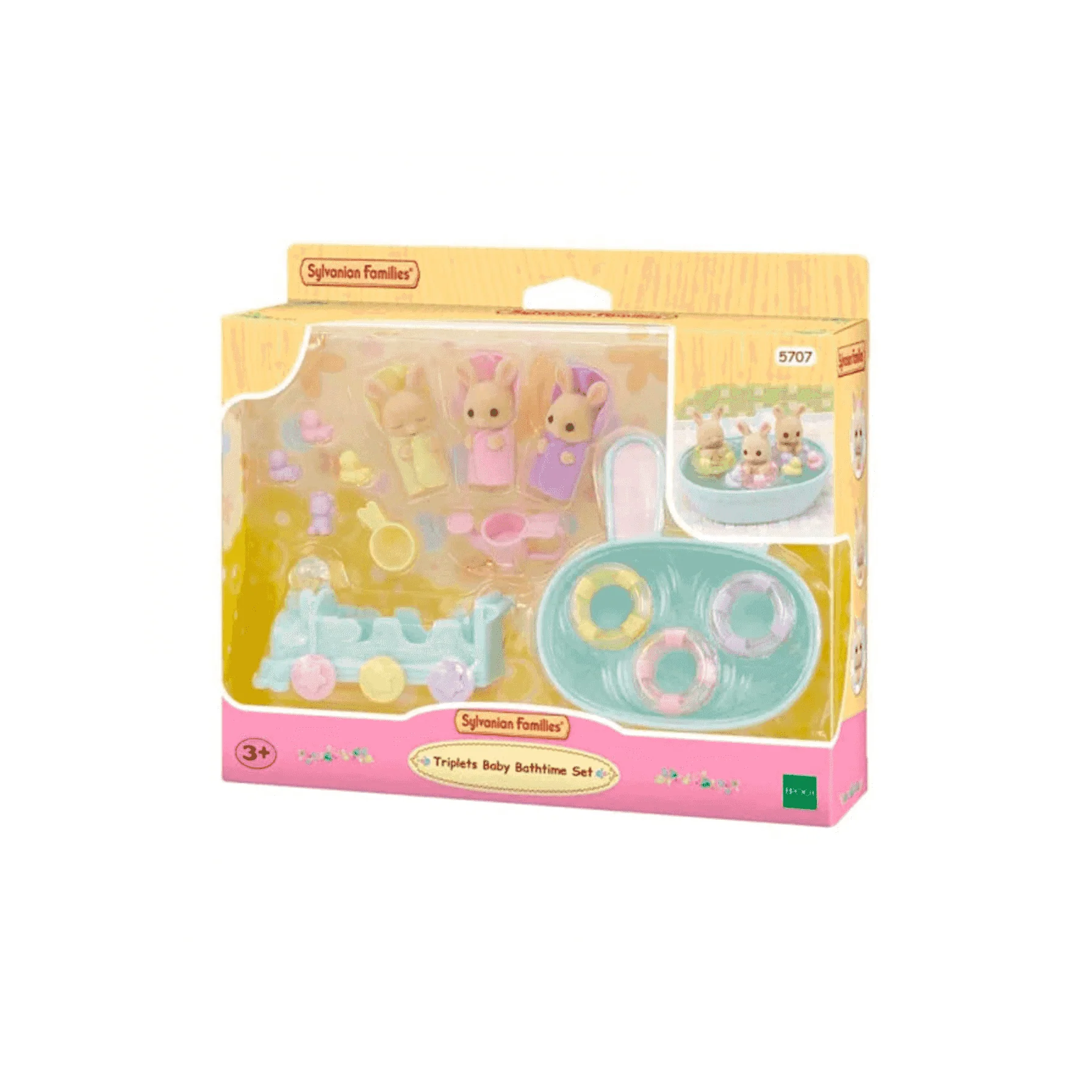 Sylvanian Families La Hora Del Baño De Los Trillizos