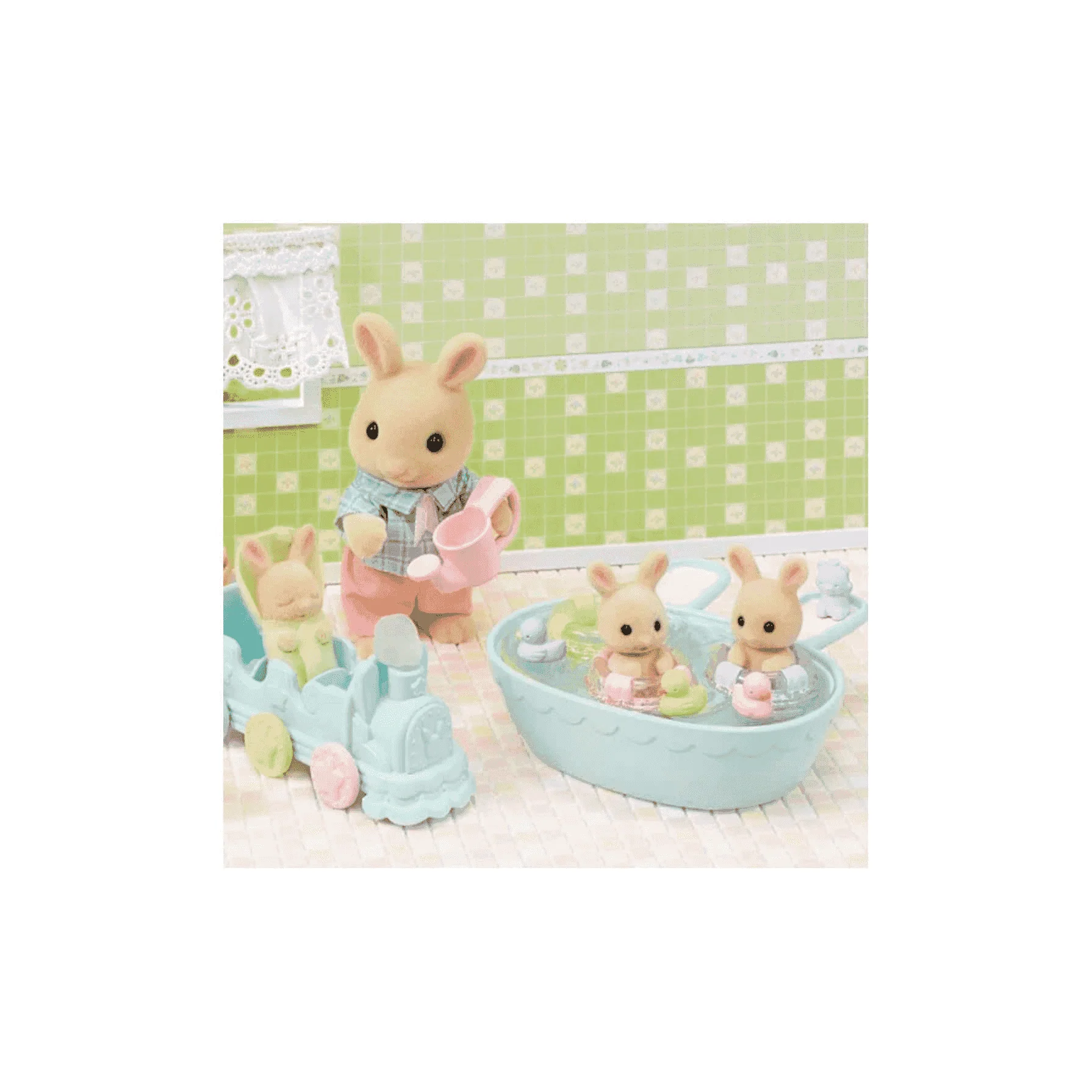 Sylvanian Families La Hora Del Baño De Los Trillizos - Image 2