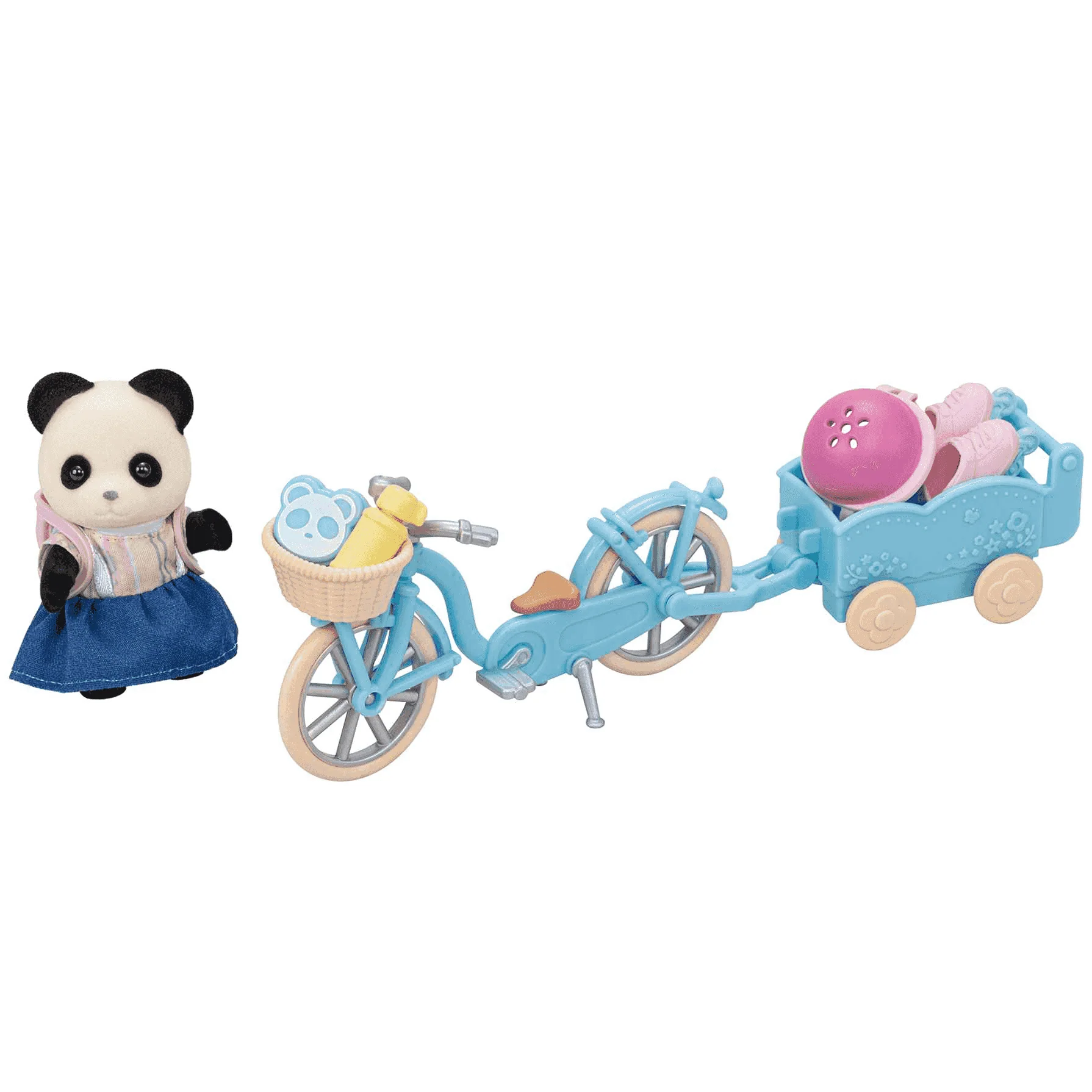 Sylvanian Families Set de Bicicleta y Patines Rosalina Panda Pookie