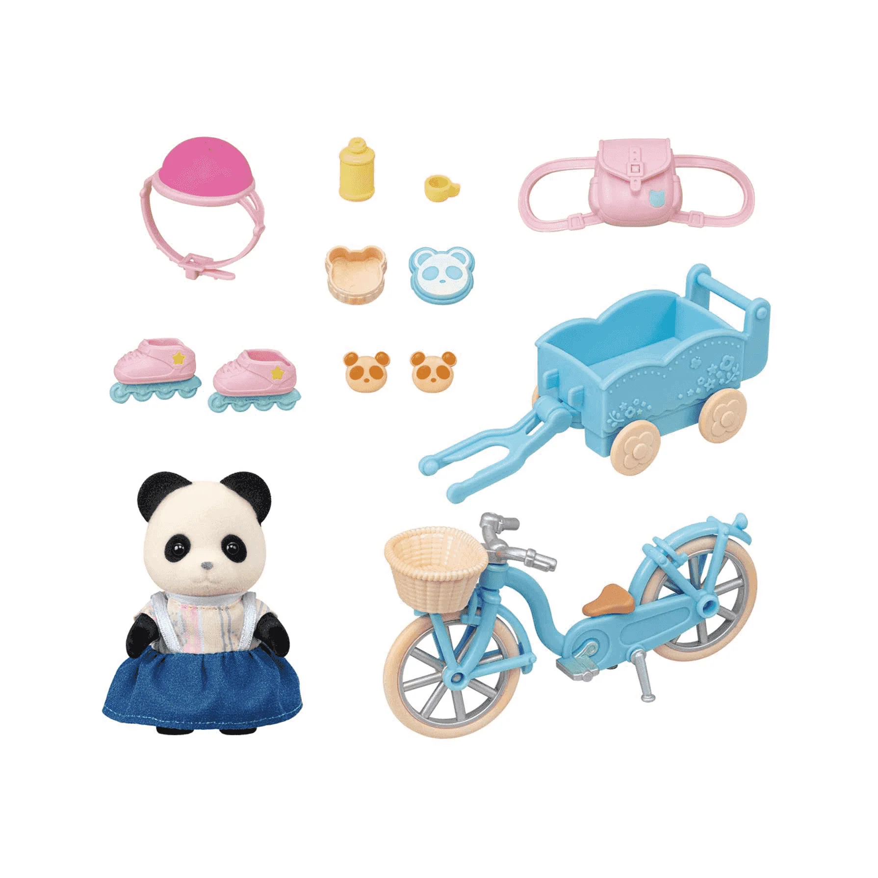 Sylvanian Families Set de Bicicleta y Patines Rosalina Panda Pookie - Image 2