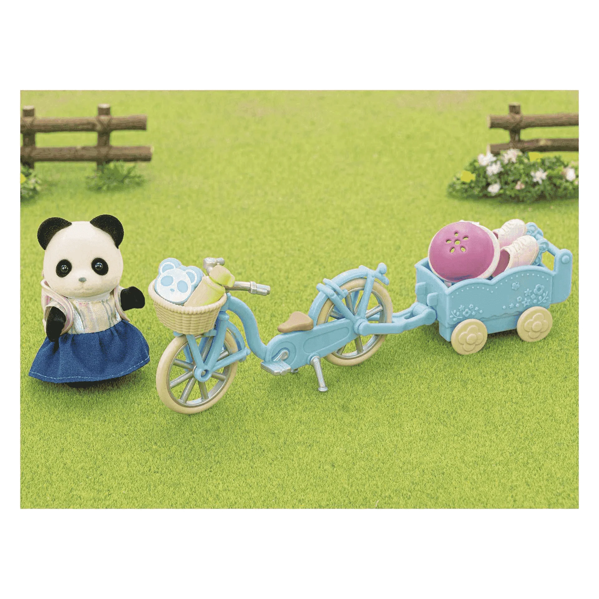 Sylvanian Families Set de Bicicleta y Patines Rosalina Panda Pookie - Image 3