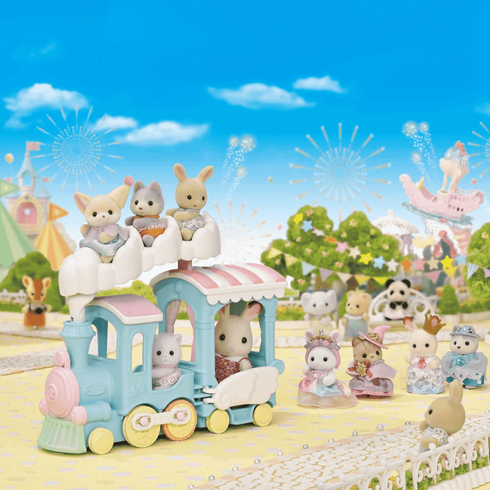 Sylvanian Families Tren Arcoíris de las Nubes - Image 5