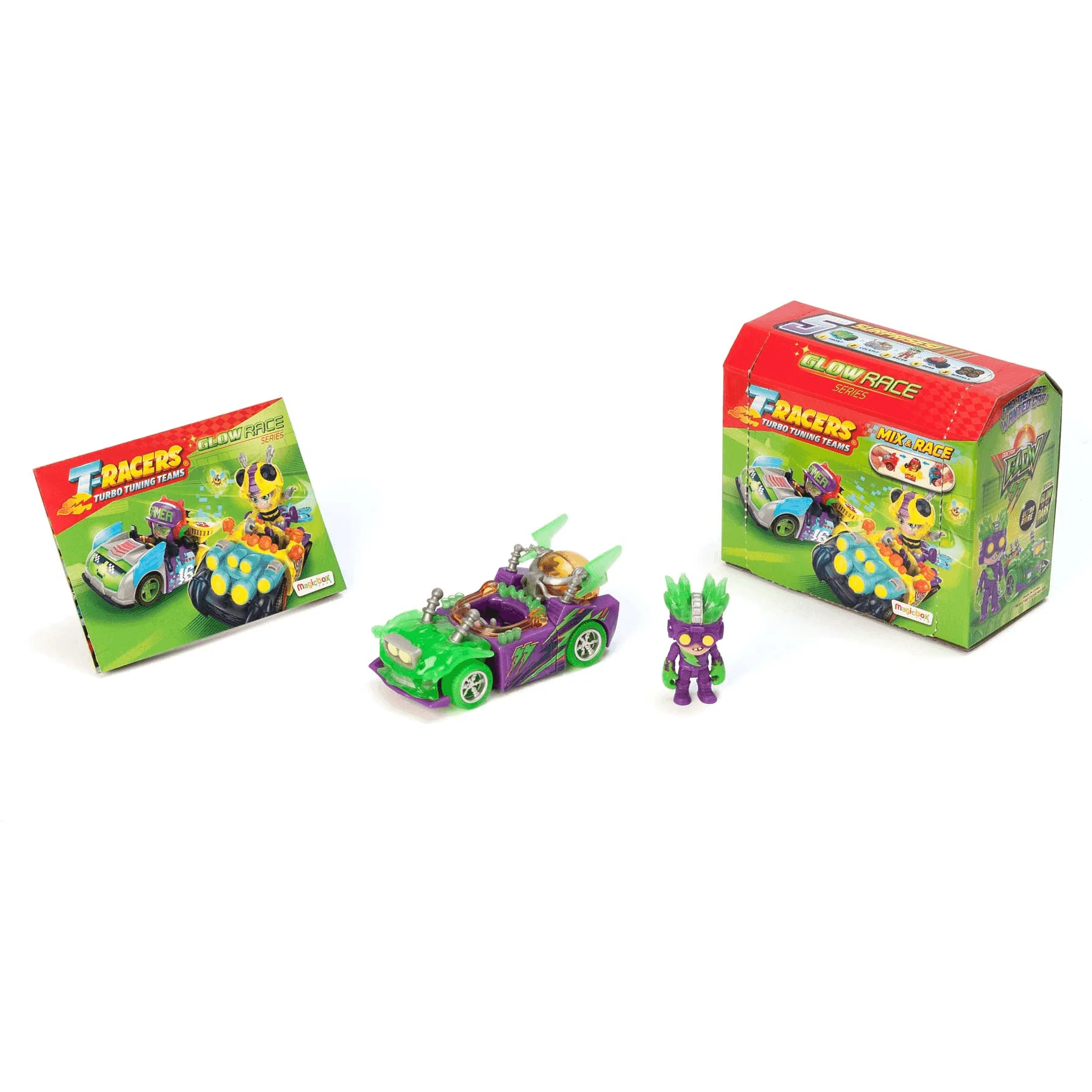 T-Racers Glow Race Car & Racer Diferentes Modelos