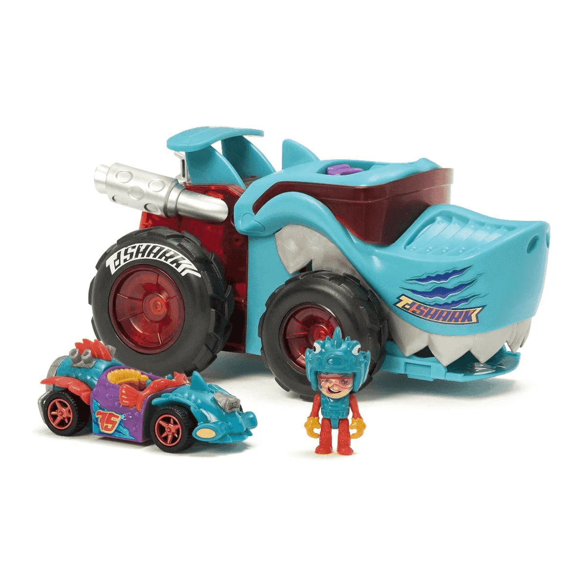 T-Racers Mega Wheels T-Shark | Vehículo Personalizable con Figura | Desde 3 Años - Image 2