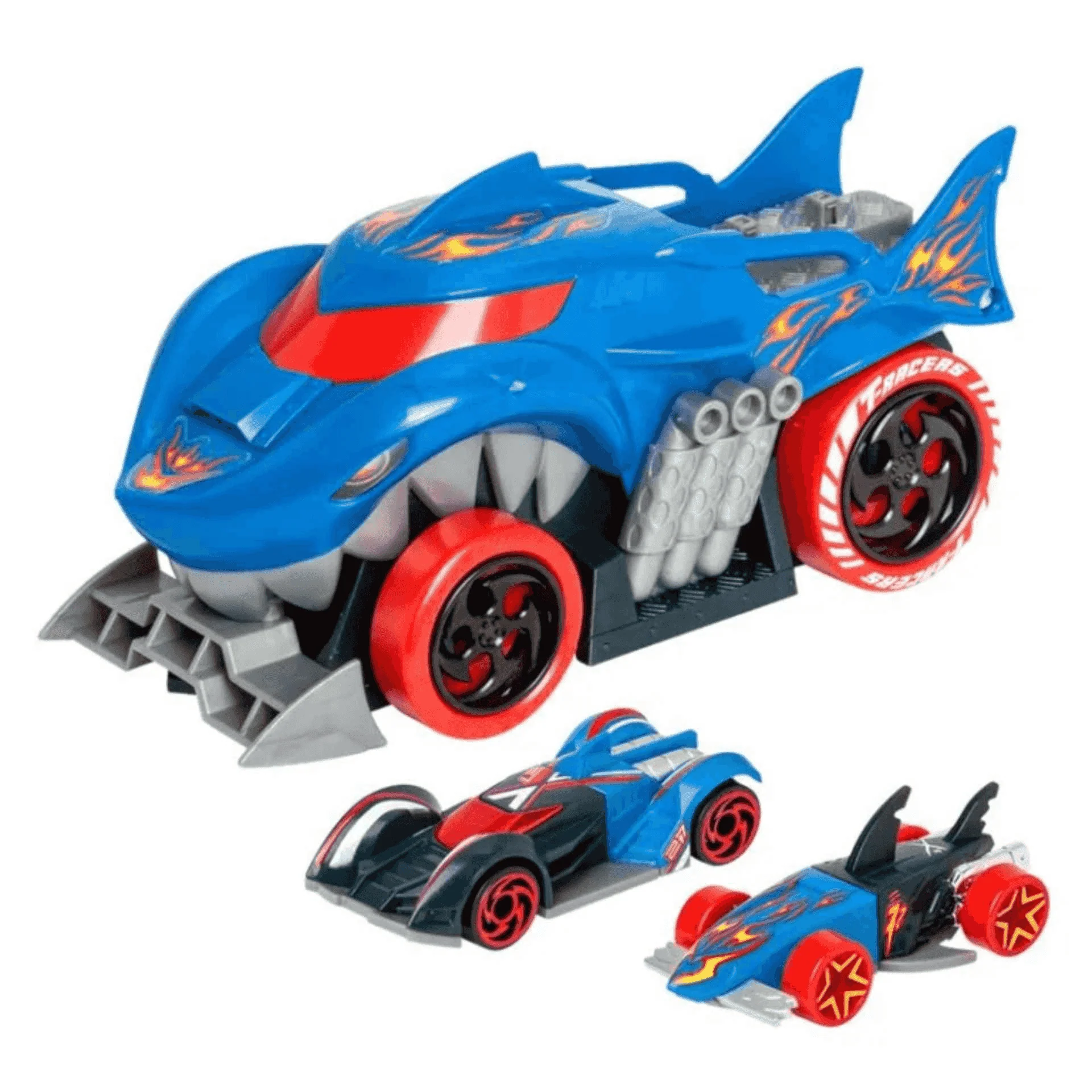 T-Racers Mix´n´Race Squad Launcher Shark - Lanzador Vehículos
